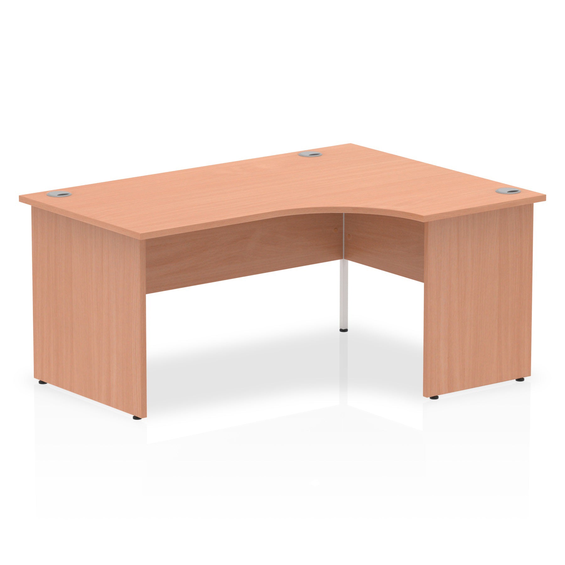 Impulse Right Hand Crescent Desk Panel End Leg - 1600mm - Multiple Colour Options
