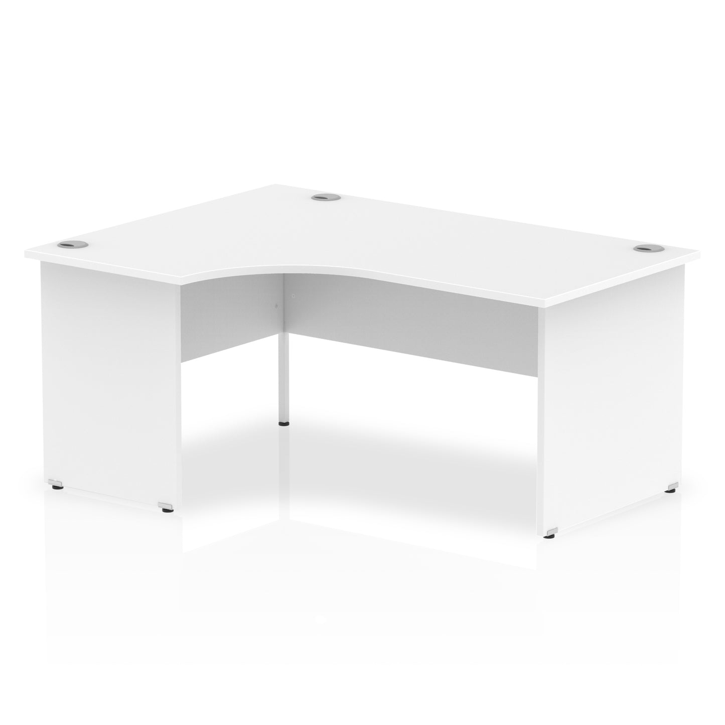 Impulse Left Hand Crescent Desk Panel End Leg - 1600mm - Multiple Colour Options