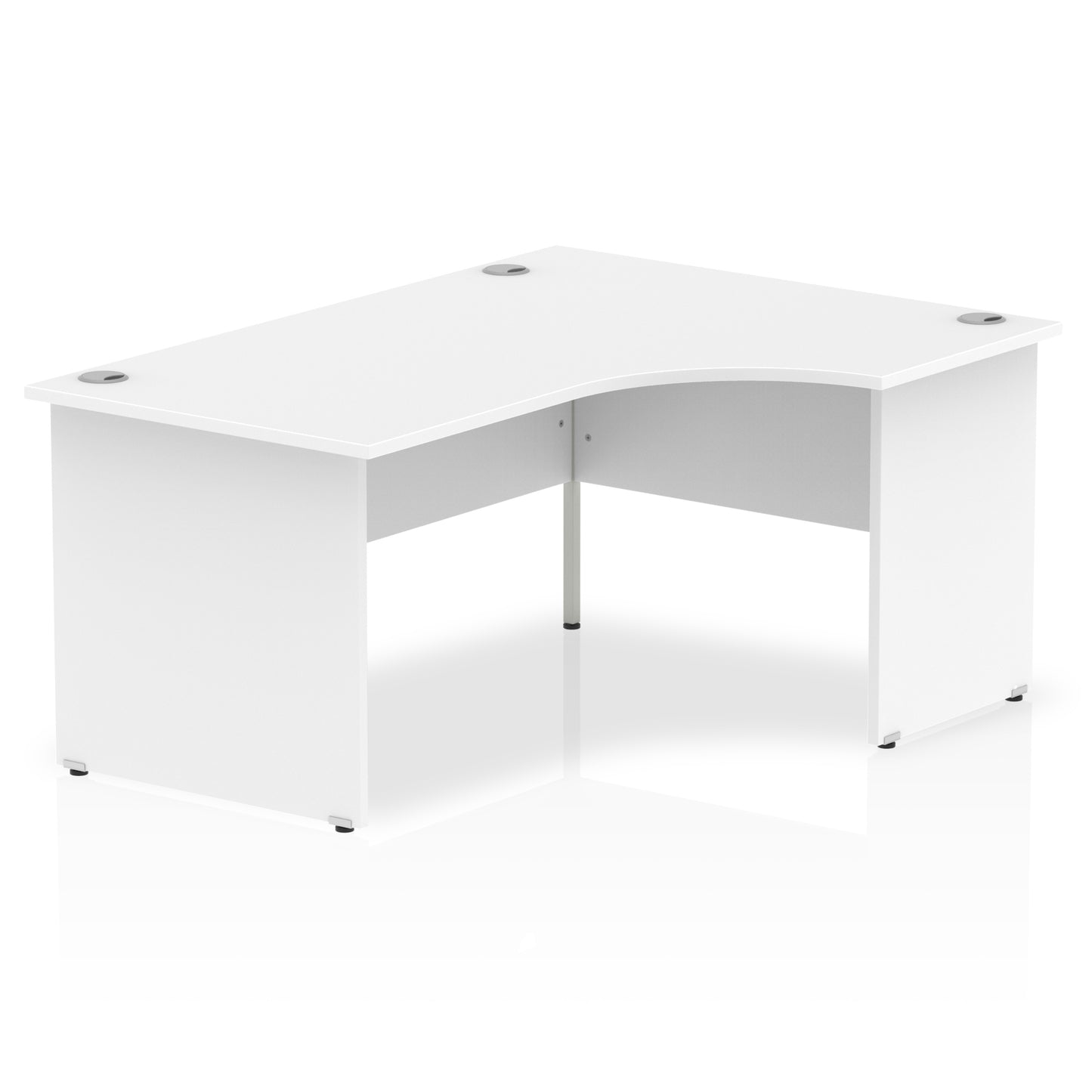 Impulse Right Hand Crescent Desk Panel End Leg - 1600mm - Multiple Colour Options