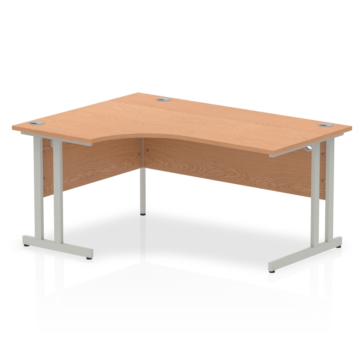 Impulse Left Hand Crescent Desk Cantilever Leg - 1600mm - Multiple Colour Options