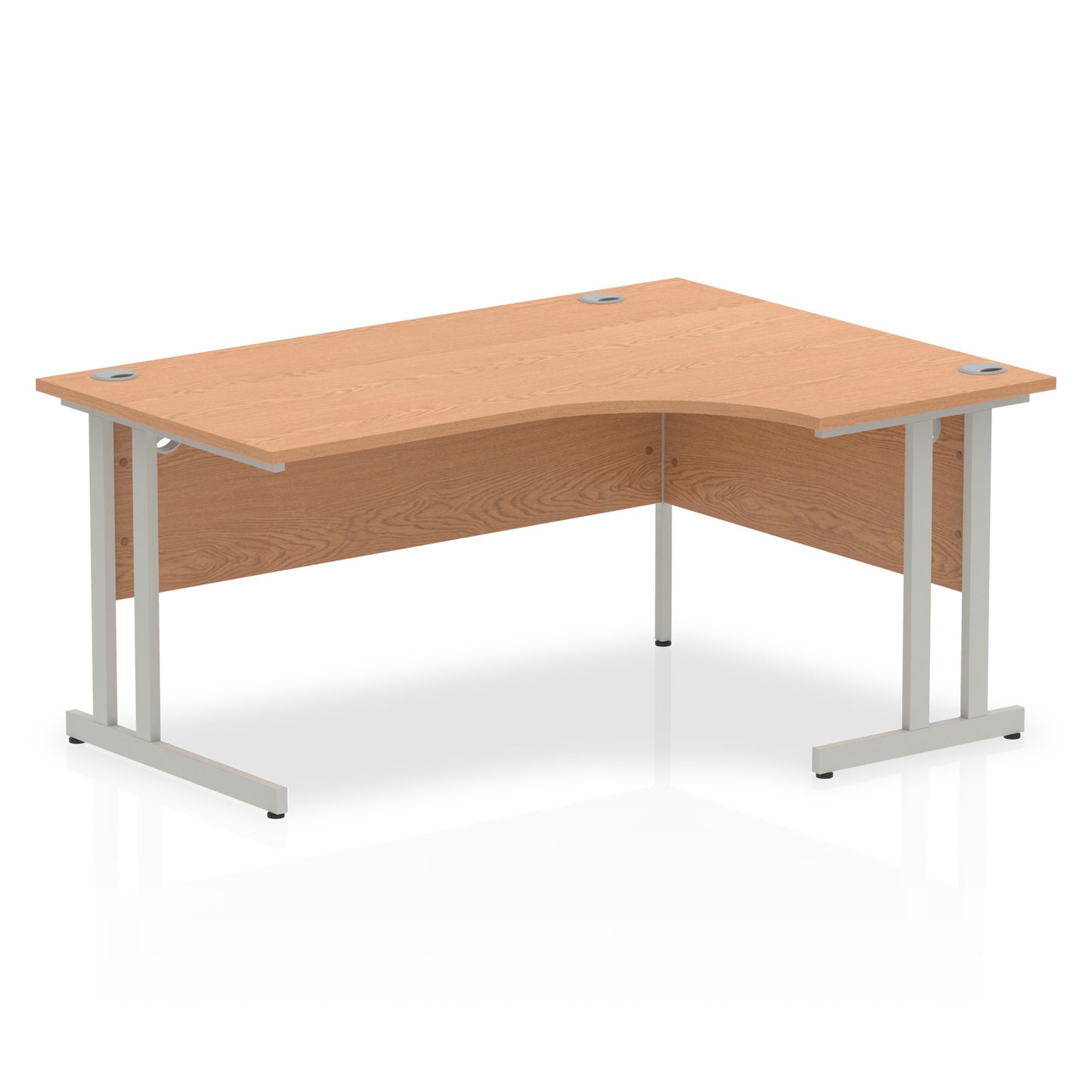 Impulse Right Hand Crescent Desk Cantilever Leg - 1600mm - Multiple Colour Options