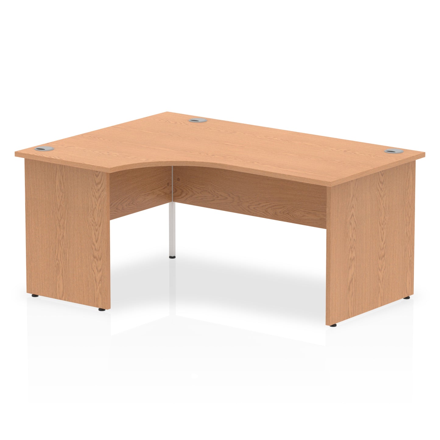 Impulse Left Hand Crescent Desk Panel End Leg - 1600mm - Multiple Colour Options