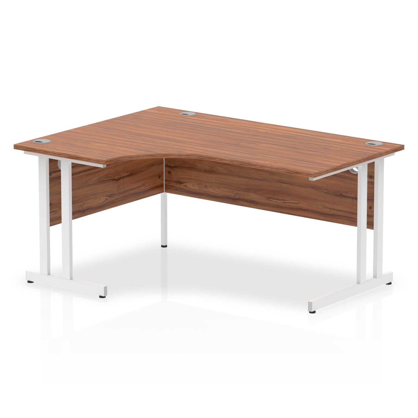 Impulse Left Hand Crescent Desk Cantilever Leg - 1600mm - Multiple Colour Options