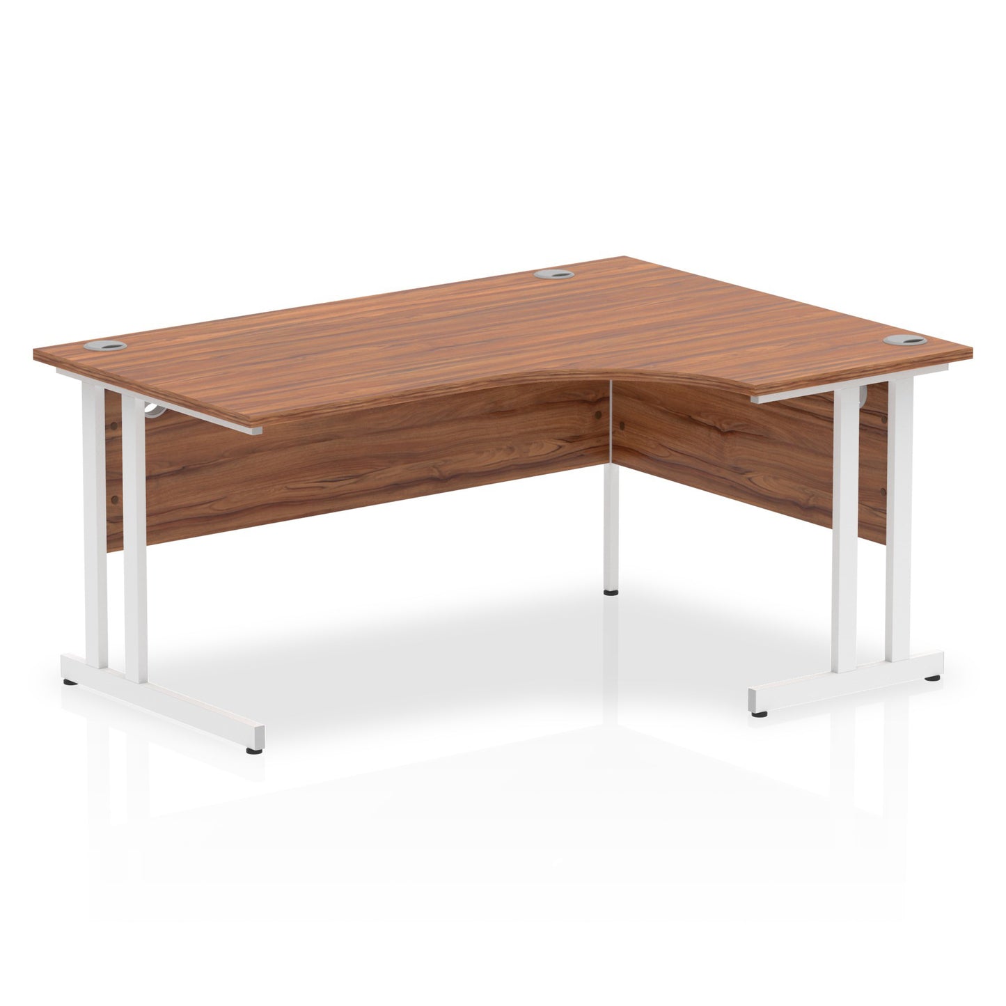 Impulse Right Hand Crescent Desk Cantilever Leg - 1600mm - Multiple Colour Options