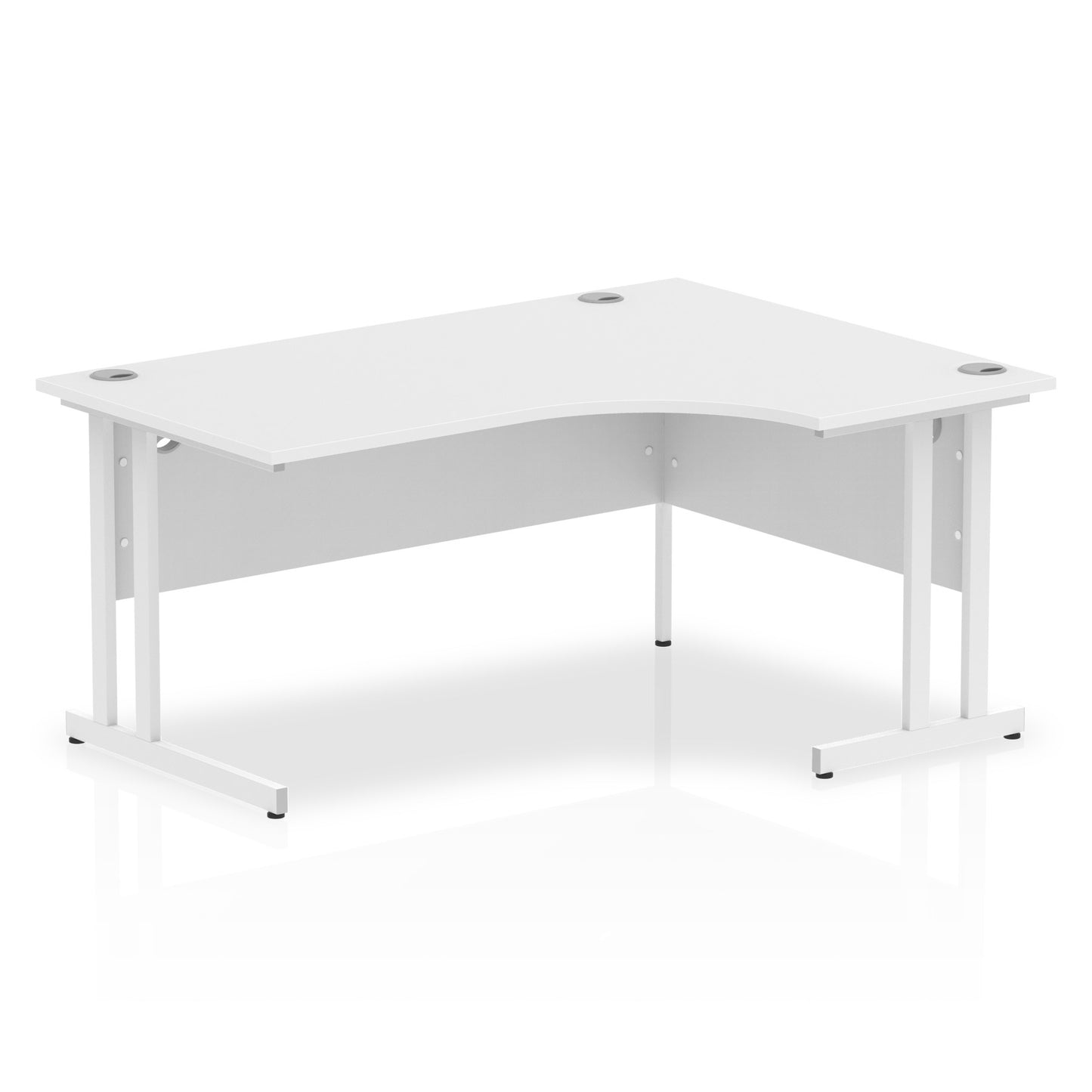 Impulse Right Hand Crescent Desk Cantilever Leg - 1600mm - Multiple Colour Options