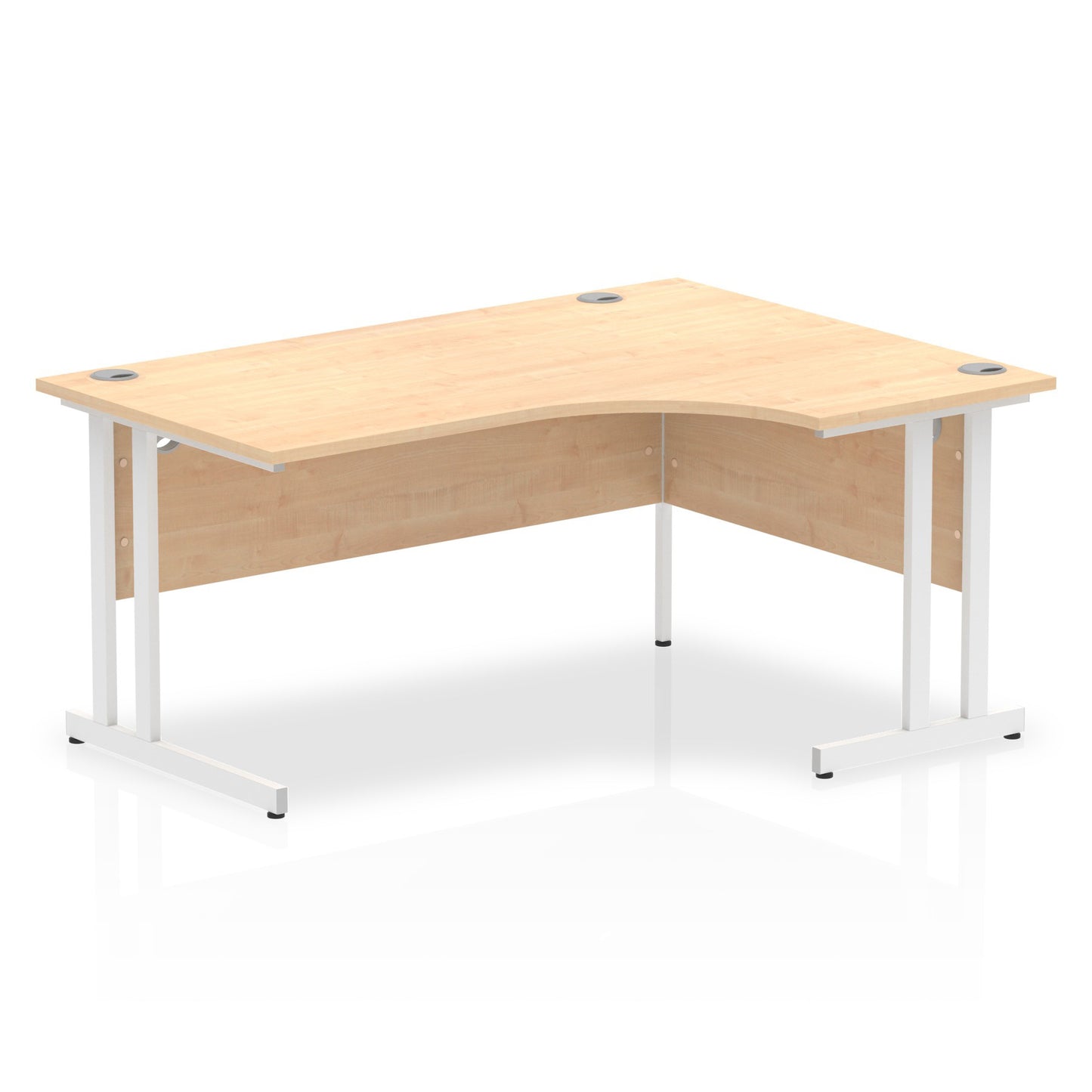 Impulse Right Hand Crescent Desk Cantilever Leg - 1600mm - Multiple Colour Options