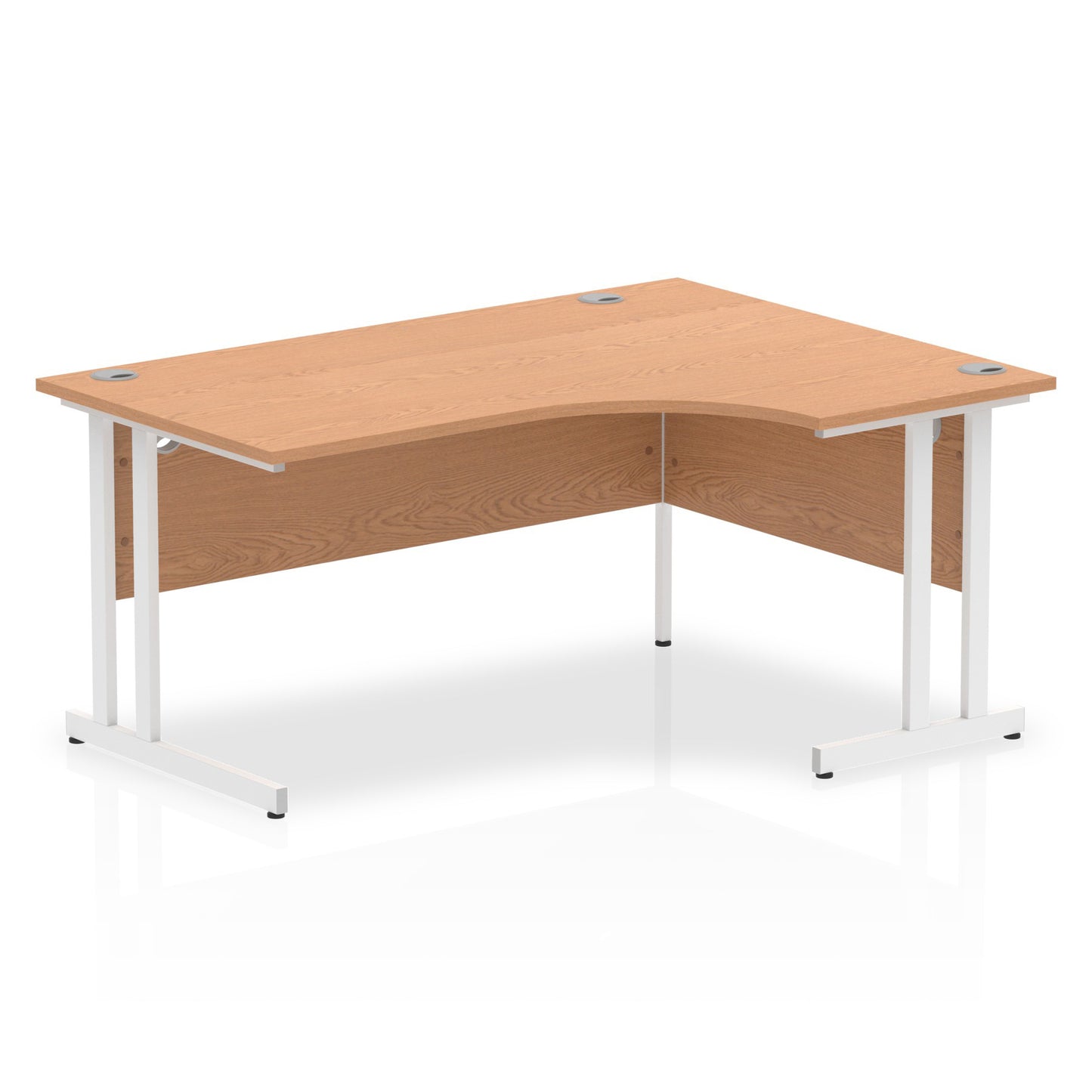 Impulse Right Hand Crescent Desk Cantilever Leg - 1600mm - Multiple Colour Options