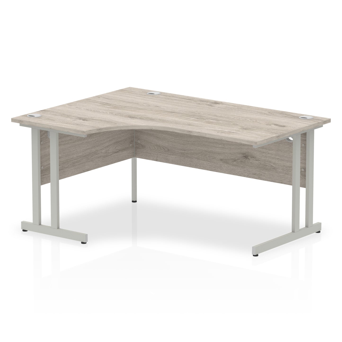 Impulse Left Hand Crescent Desk Cantilever Leg - 1600mm - Multiple Colour Options