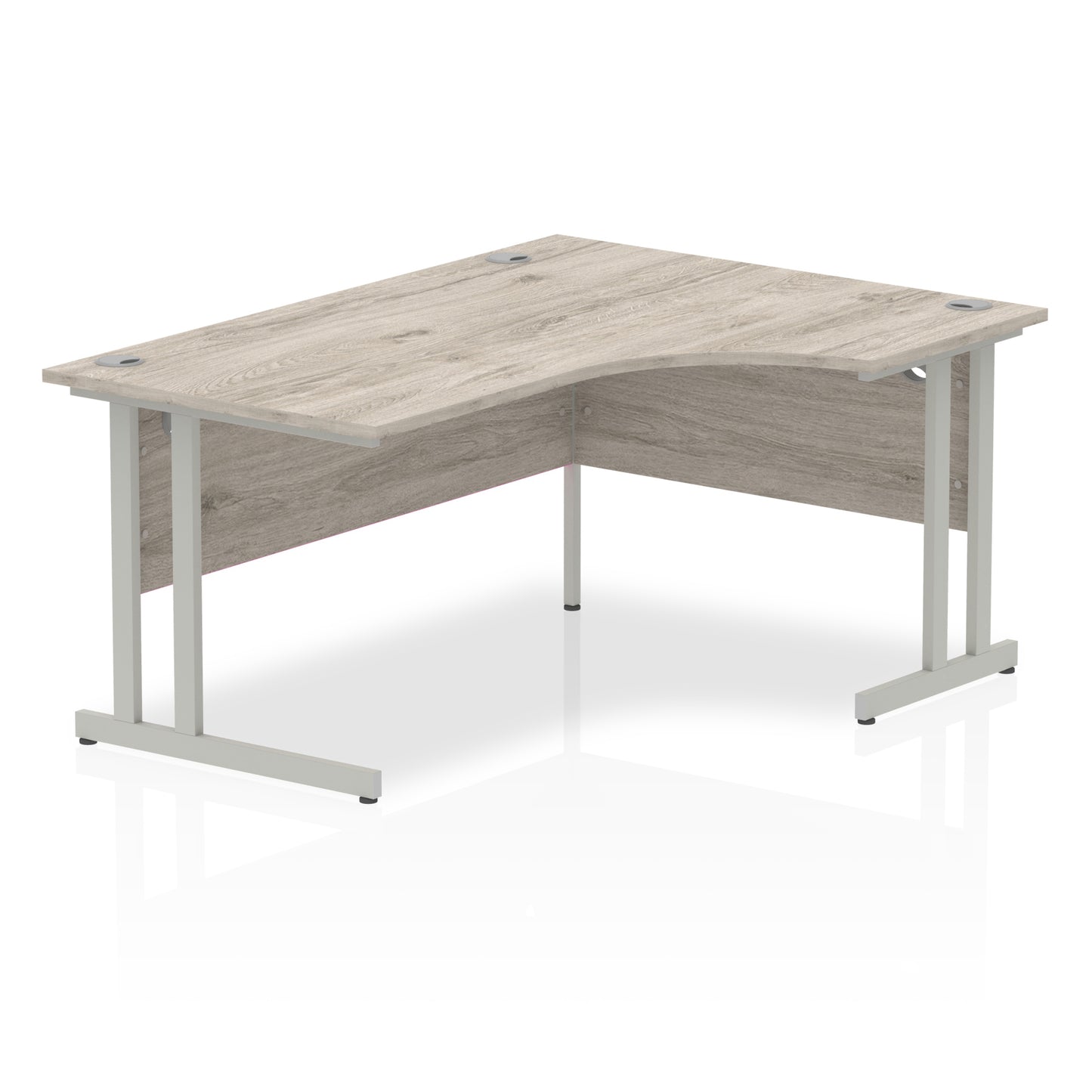 Impulse Right Hand Crescent Desk Cantilever Leg - 1600mm - Multiple Colour Options