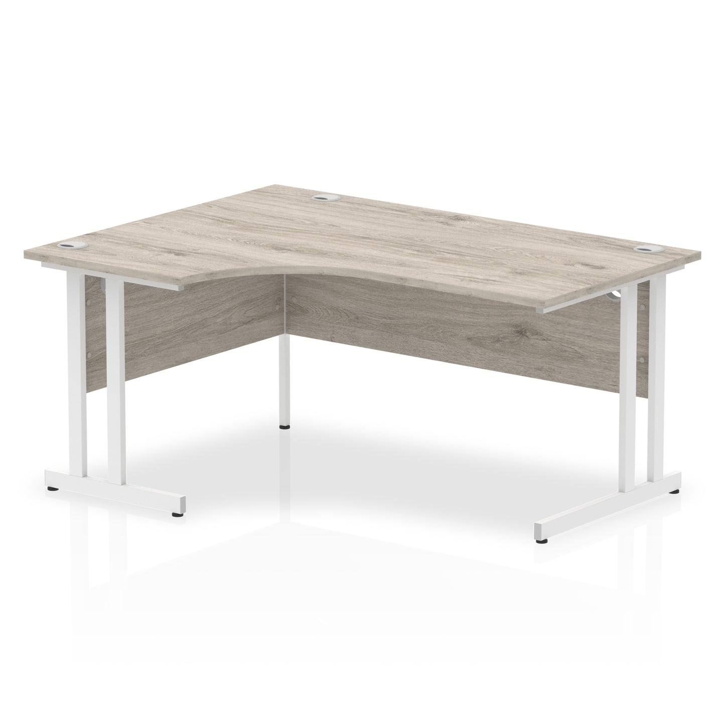 Impulse Left Hand Crescent Desk Cantilever Leg - 1600mm - Multiple Colour Options