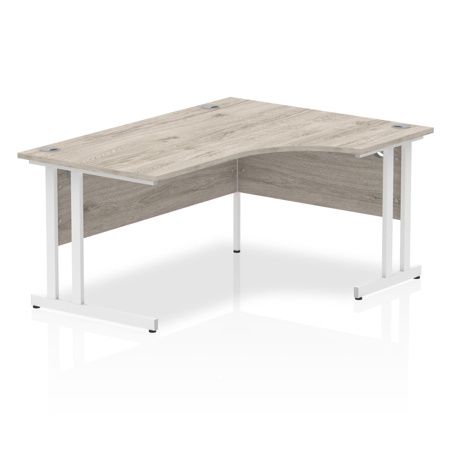 Impulse Right Hand Crescent Desk Cantilever Leg - 1600mm - Multiple Colour Options