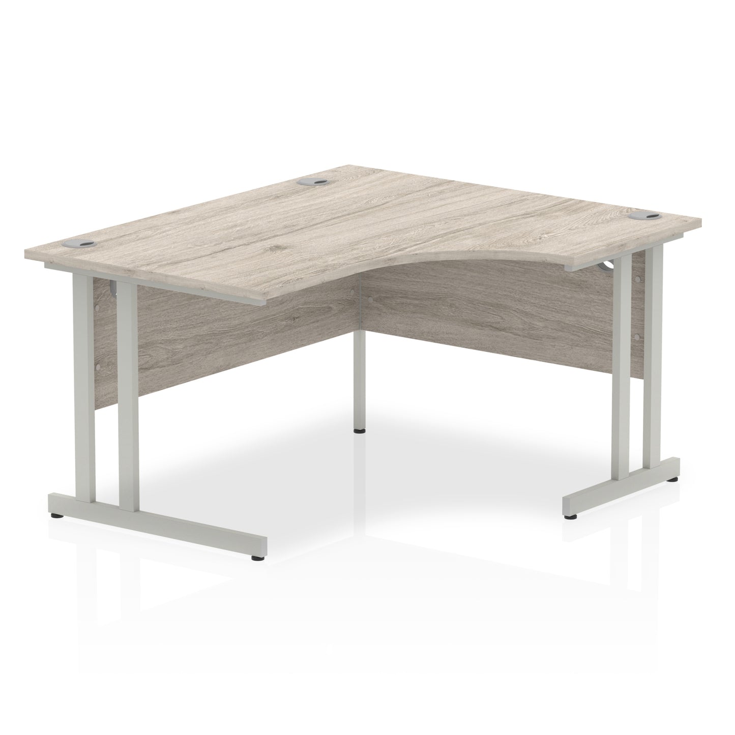 Impulse Right Hand Crescent Desk Cantilever Leg - 1400mm - Multiple Colour Options