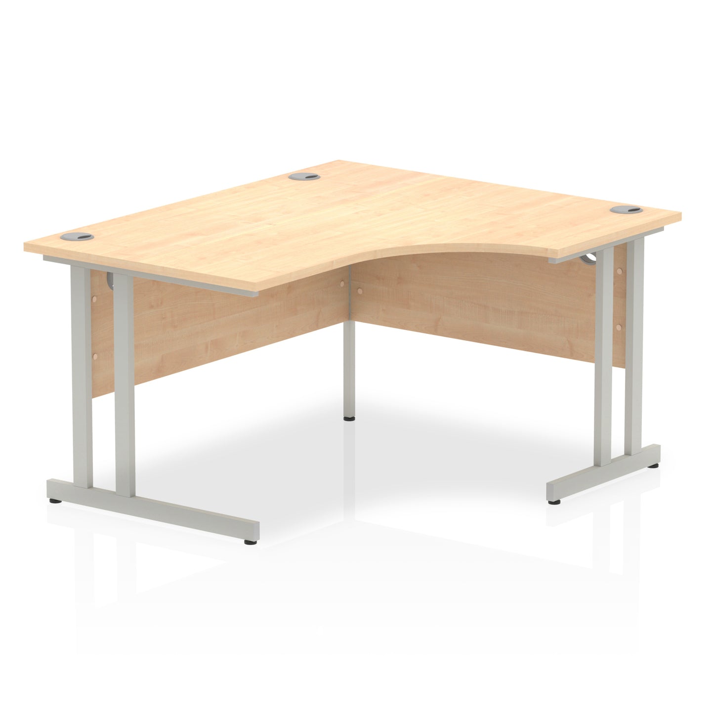 Impulse Right Hand Crescent Desk Cantilever Leg - 1400mm - Multiple Colour Options