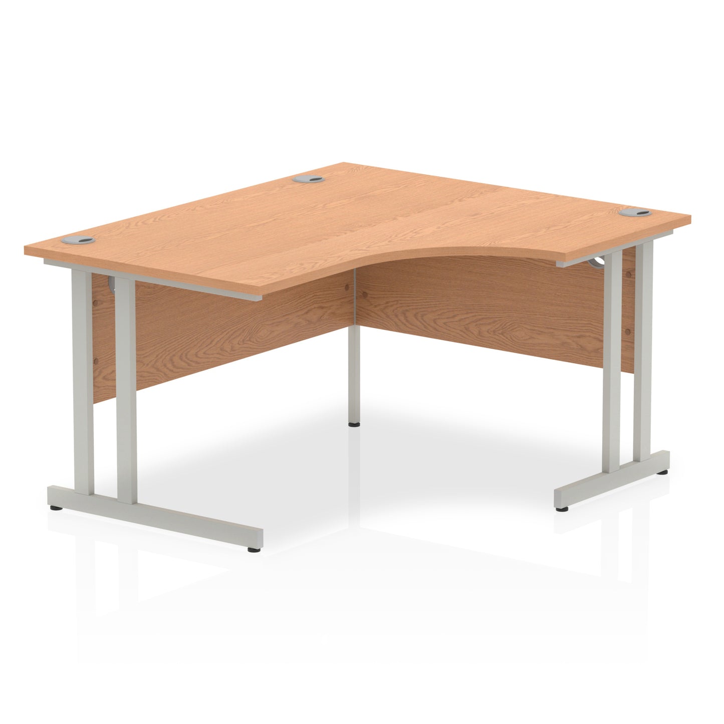 Impulse Right Hand Crescent Desk Cantilever Leg - 1400mm - Multiple Colour Options