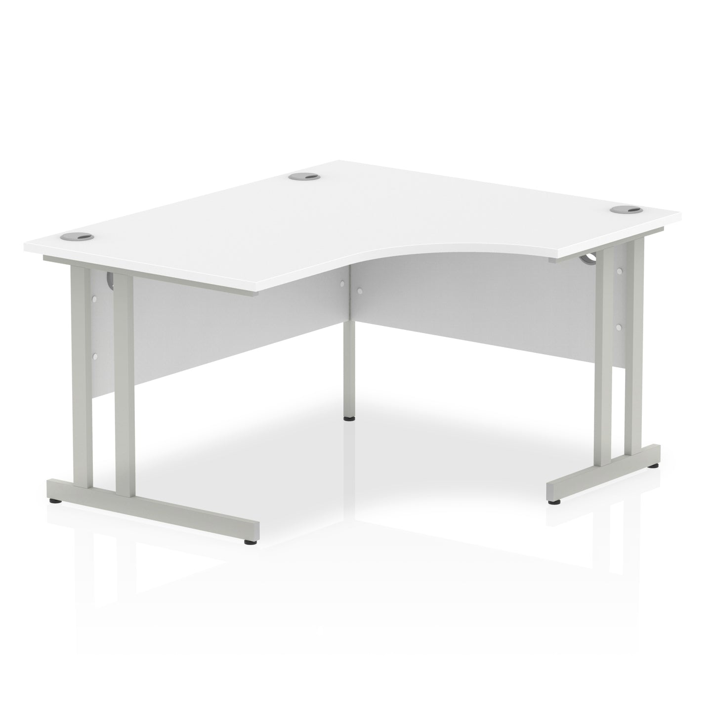 Impulse Right Hand Crescent Desk Cantilever Leg - 1400mm - Multiple Colour Options