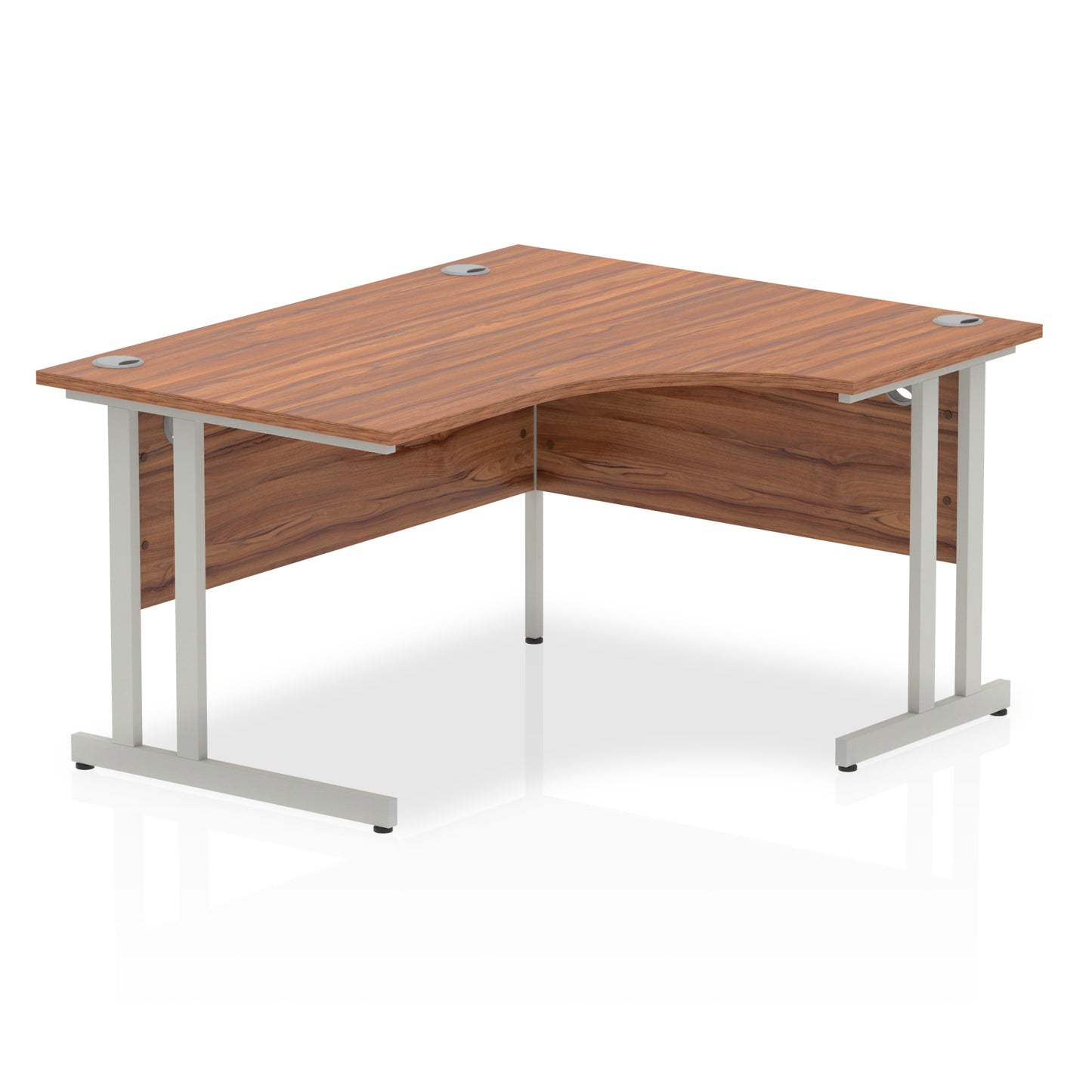 Impulse Right Hand Crescent Desk Cantilever Leg - 1400mm - Multiple Colour Options