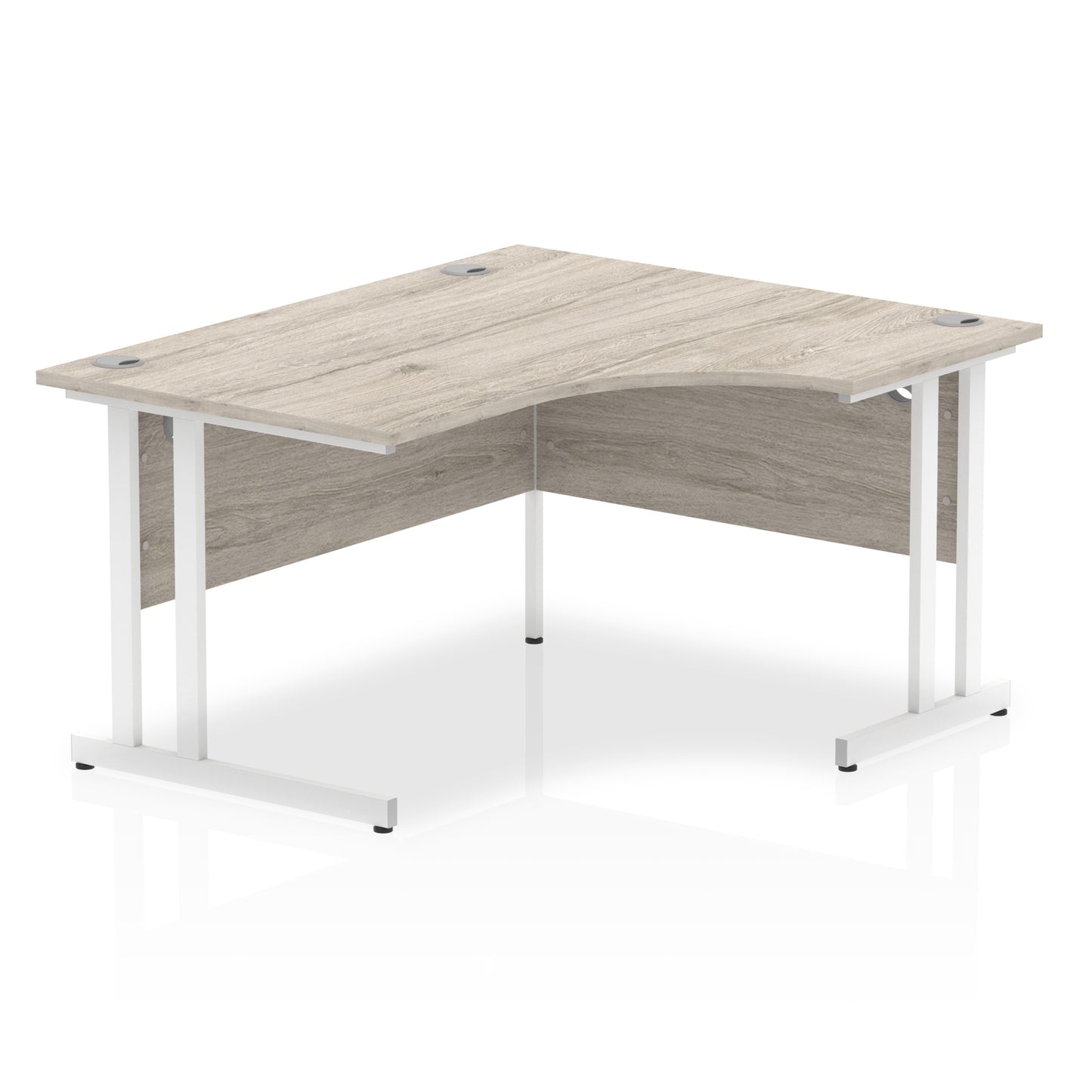 Impulse Right Hand Crescent Desk Cantilever Leg - 1400mm - Multiple Colour Options