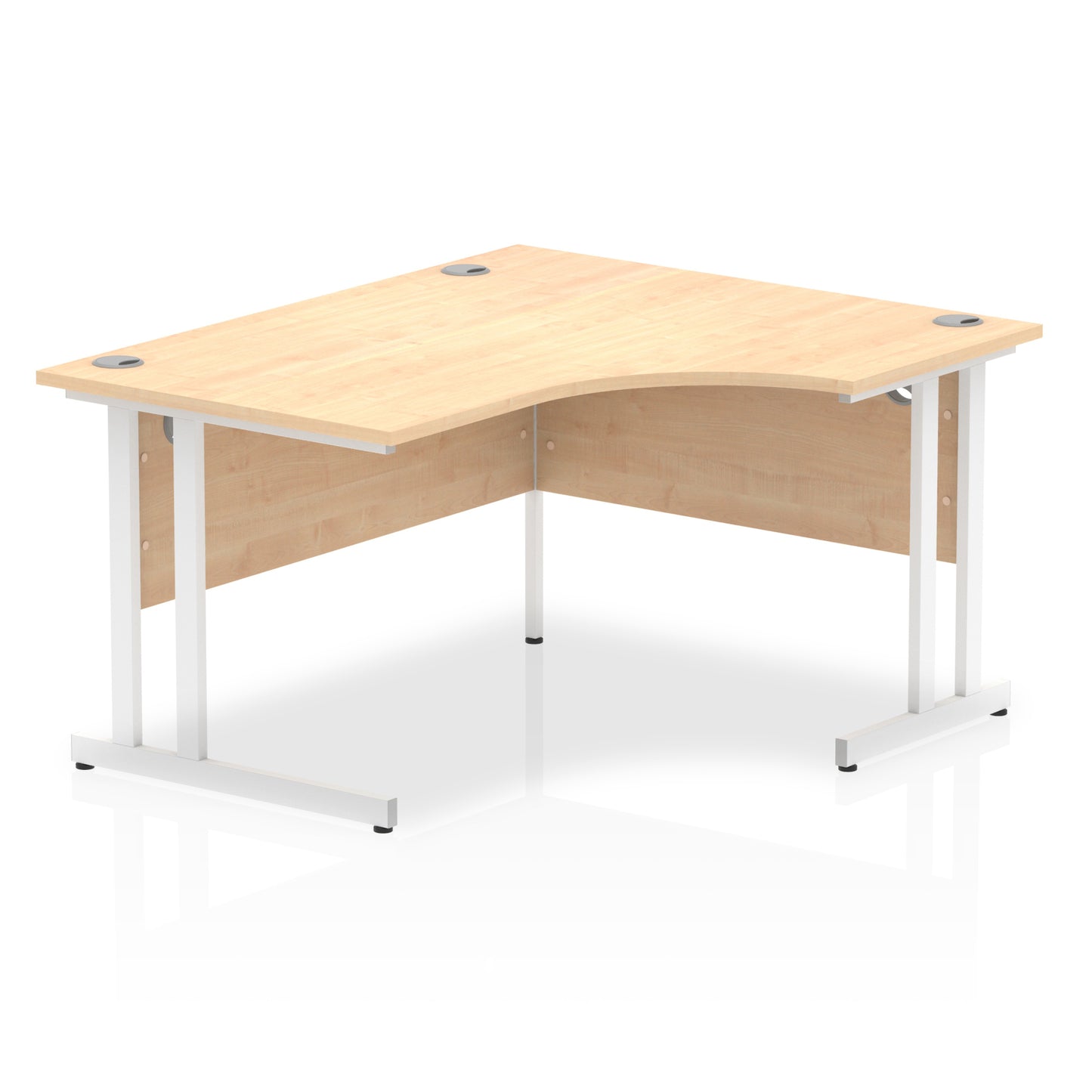 Impulse Right Hand Crescent Desk Cantilever Leg - 1400mm - Multiple Colour Options