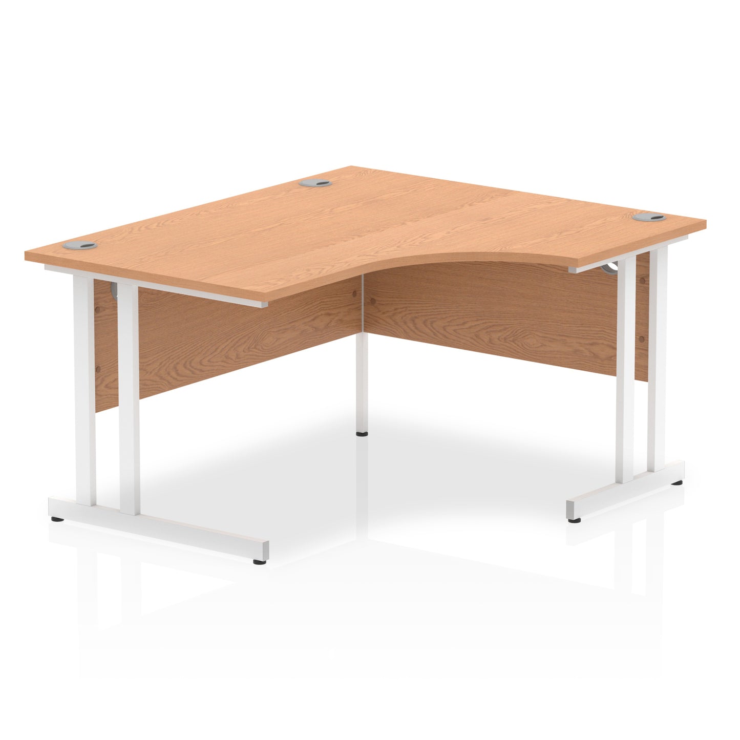 Impulse Right Hand Crescent Desk Cantilever Leg - 1400mm - Multiple Colour Options