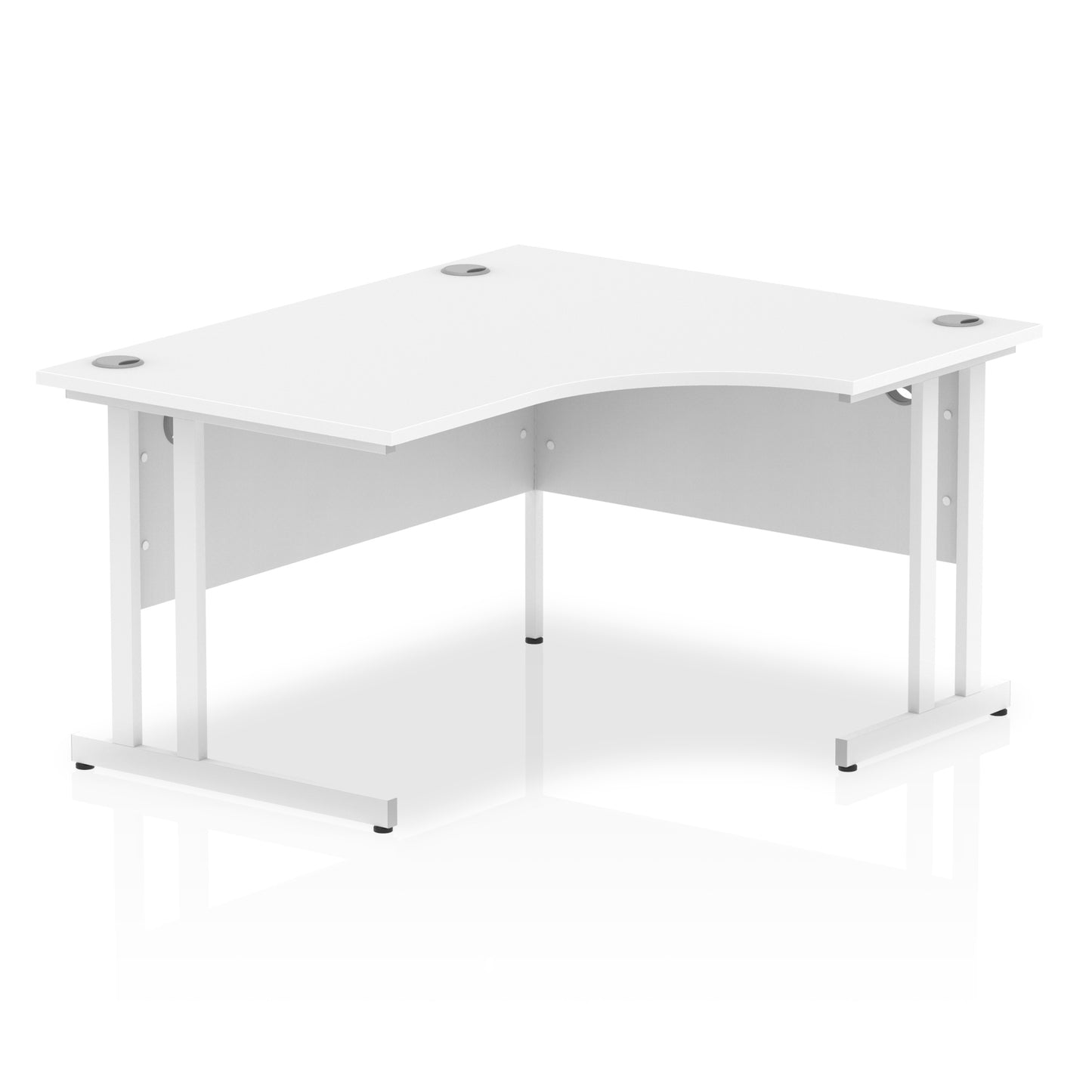 Impulse Right Hand Crescent Desk Cantilever Leg - 1400mm - Multiple Colour Options