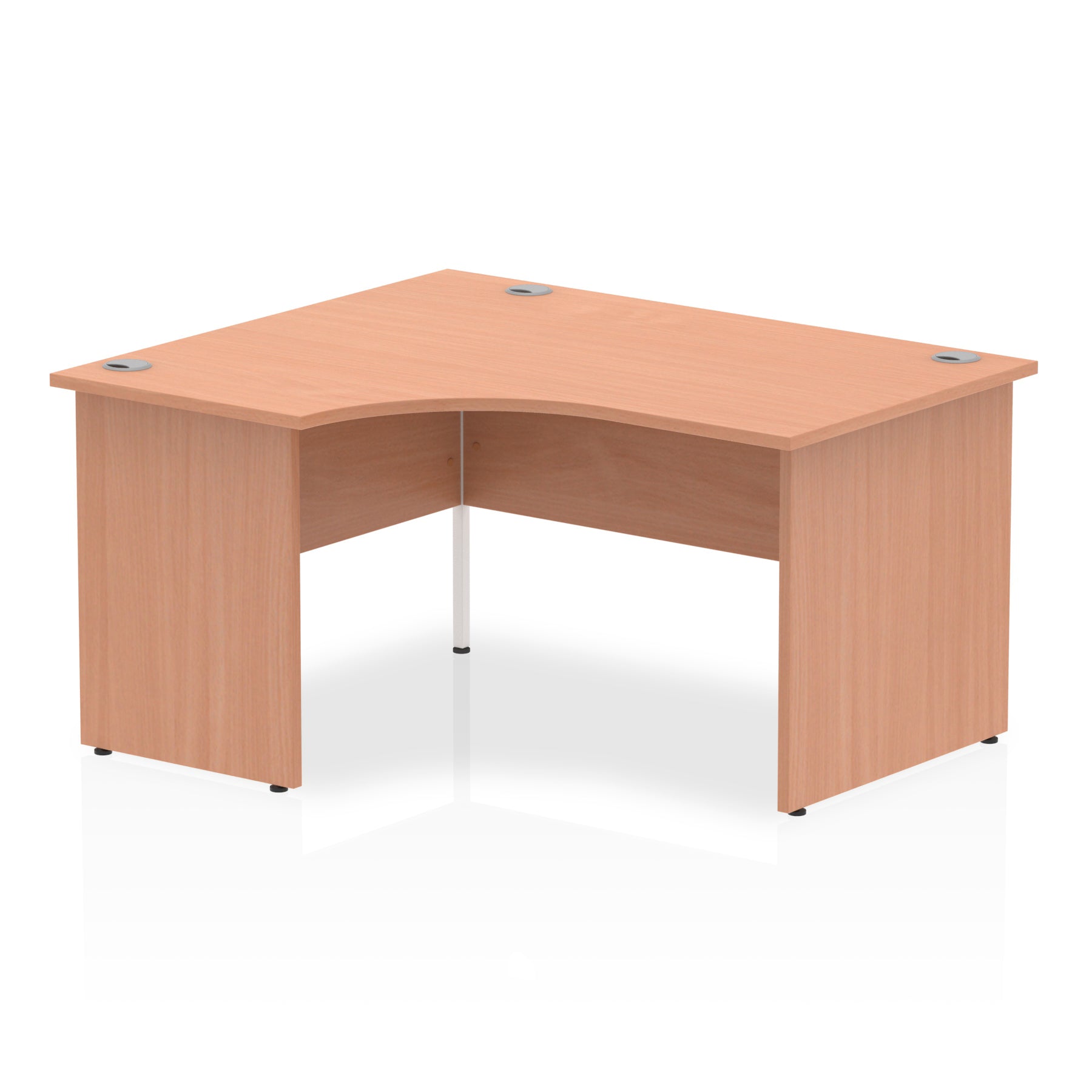 Impulse Left Hand Crescent Desk Panel End Leg - 1400mm - Multiple Colour Options UK