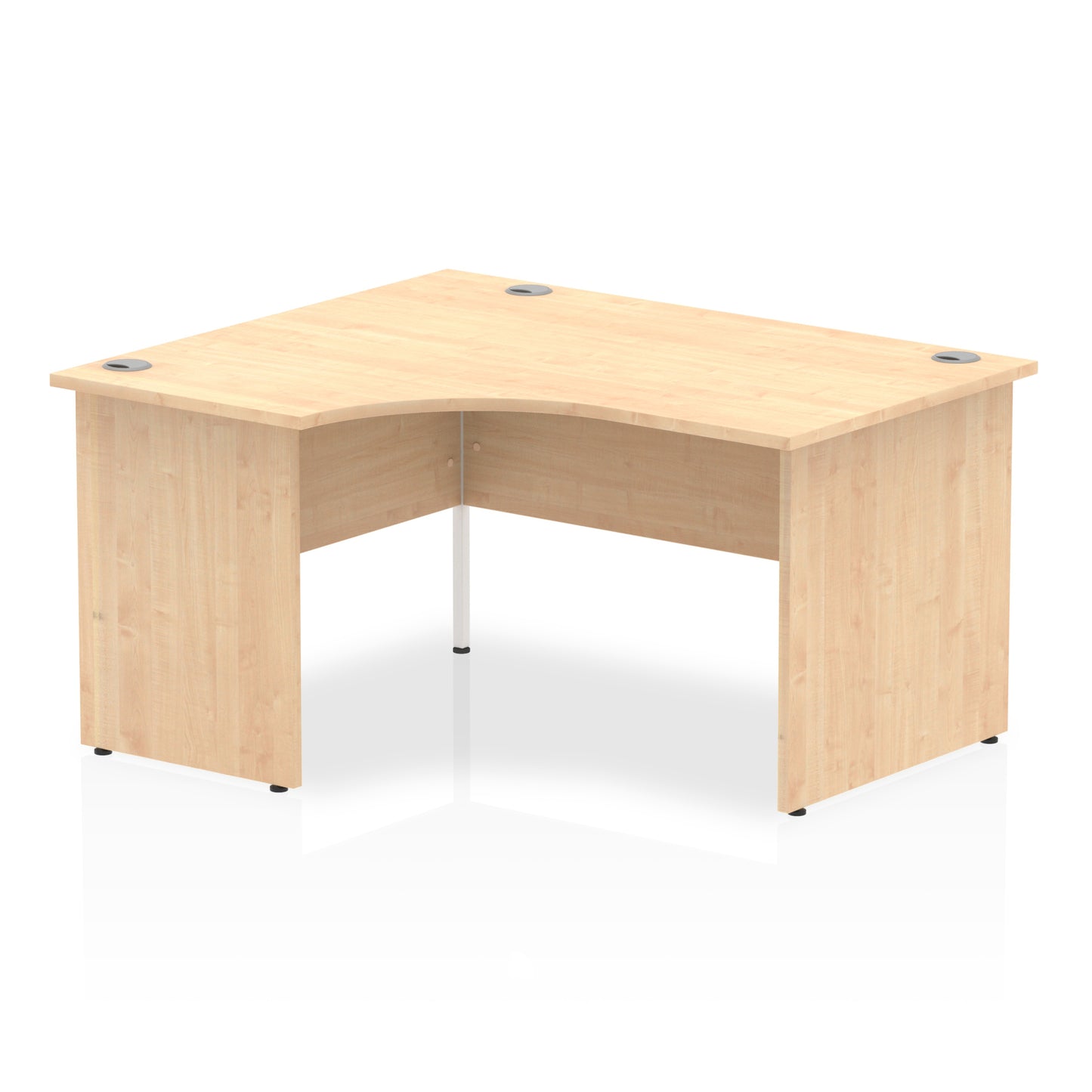 Impulse Left Hand Crescent Desk Panel End Leg - 1400mm - Multiple Colour Options