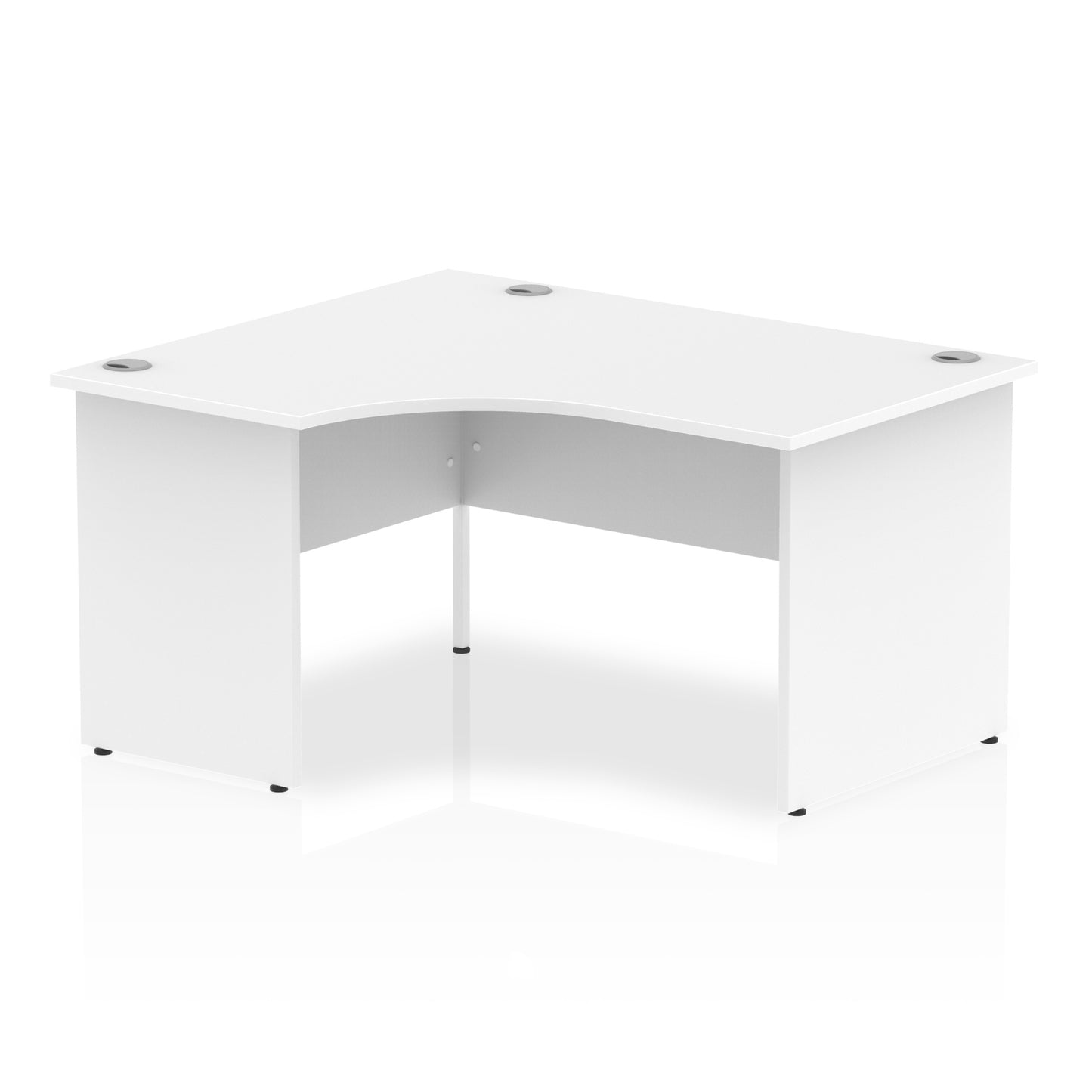 Impulse Left Hand Crescent Desk Panel End Leg - 1400mm - Multiple Colour Options