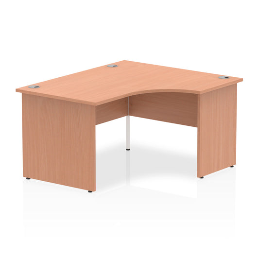Impulse Right Hand Crescent Desk Panel End Leg - 1400mm - Multiple Colour Options