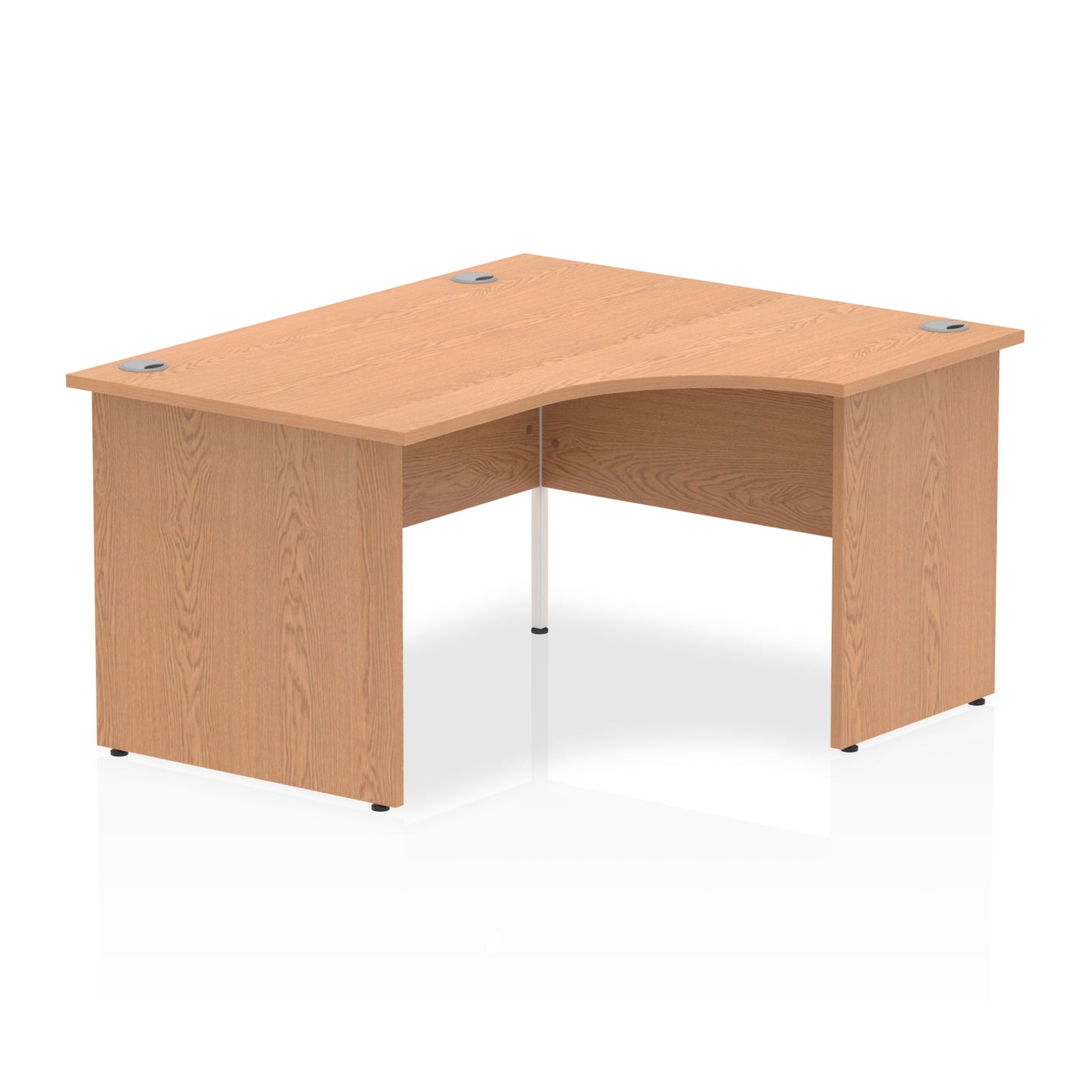 Impulse Right Hand Crescent Desk Panel End Leg - 1400mm - Multiple Colour Options