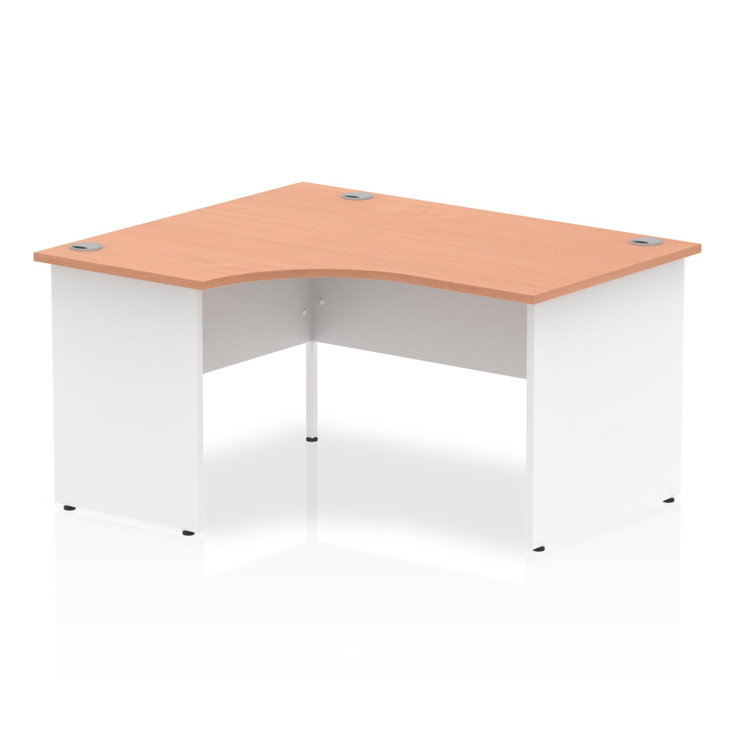 Impulse Left Hand Crescent Desk Panel End Leg - 1400mm - Multiple Colour Options