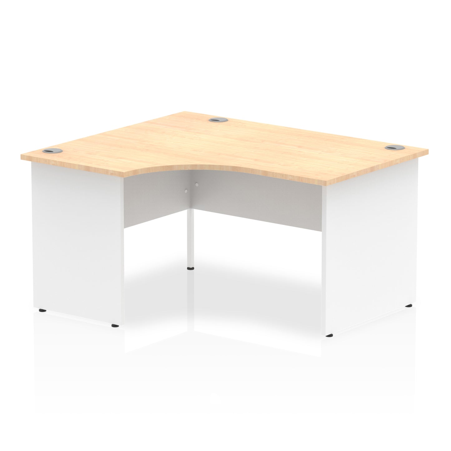Impulse Left Hand Crescent Desk Panel End Leg - 1400mm - Multiple Colour Options
