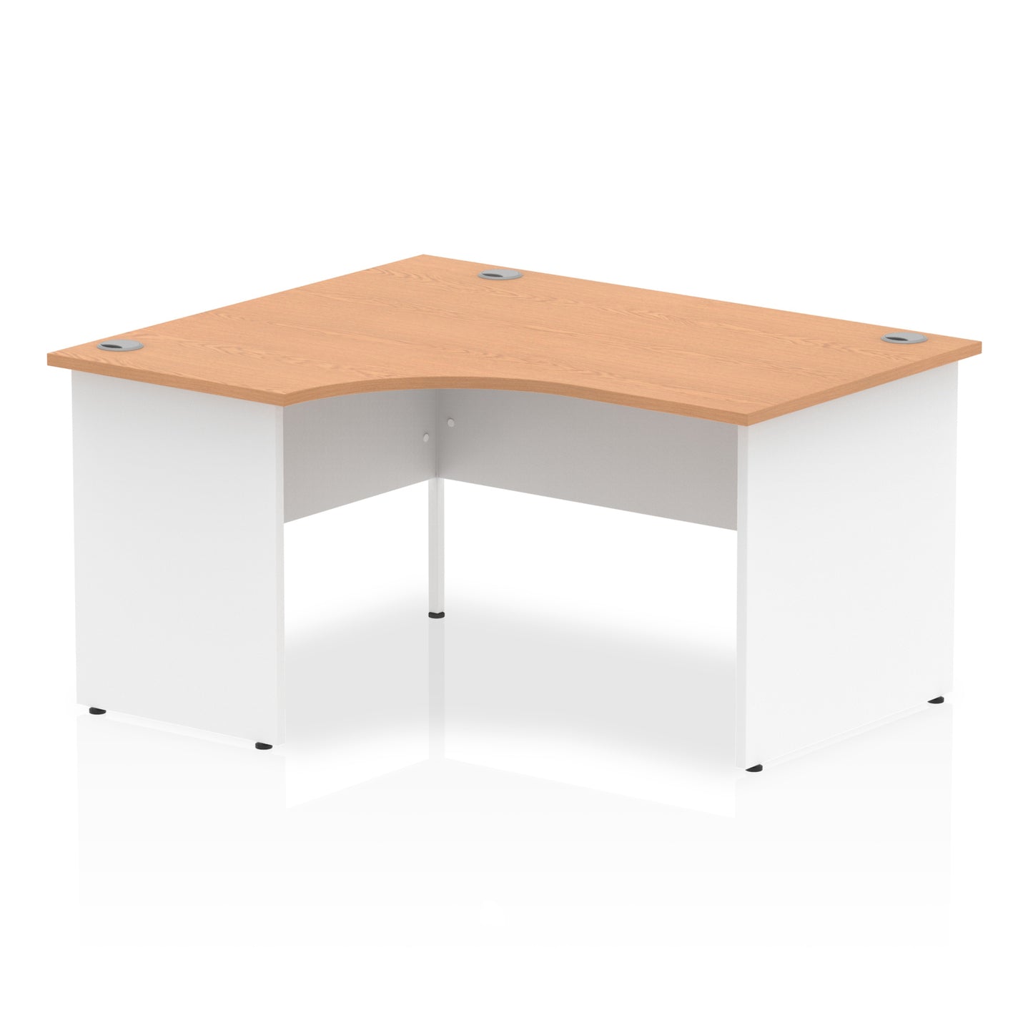 Impulse Left Hand Crescent Desk Panel End Leg - 1400mm - Multiple Colour Options