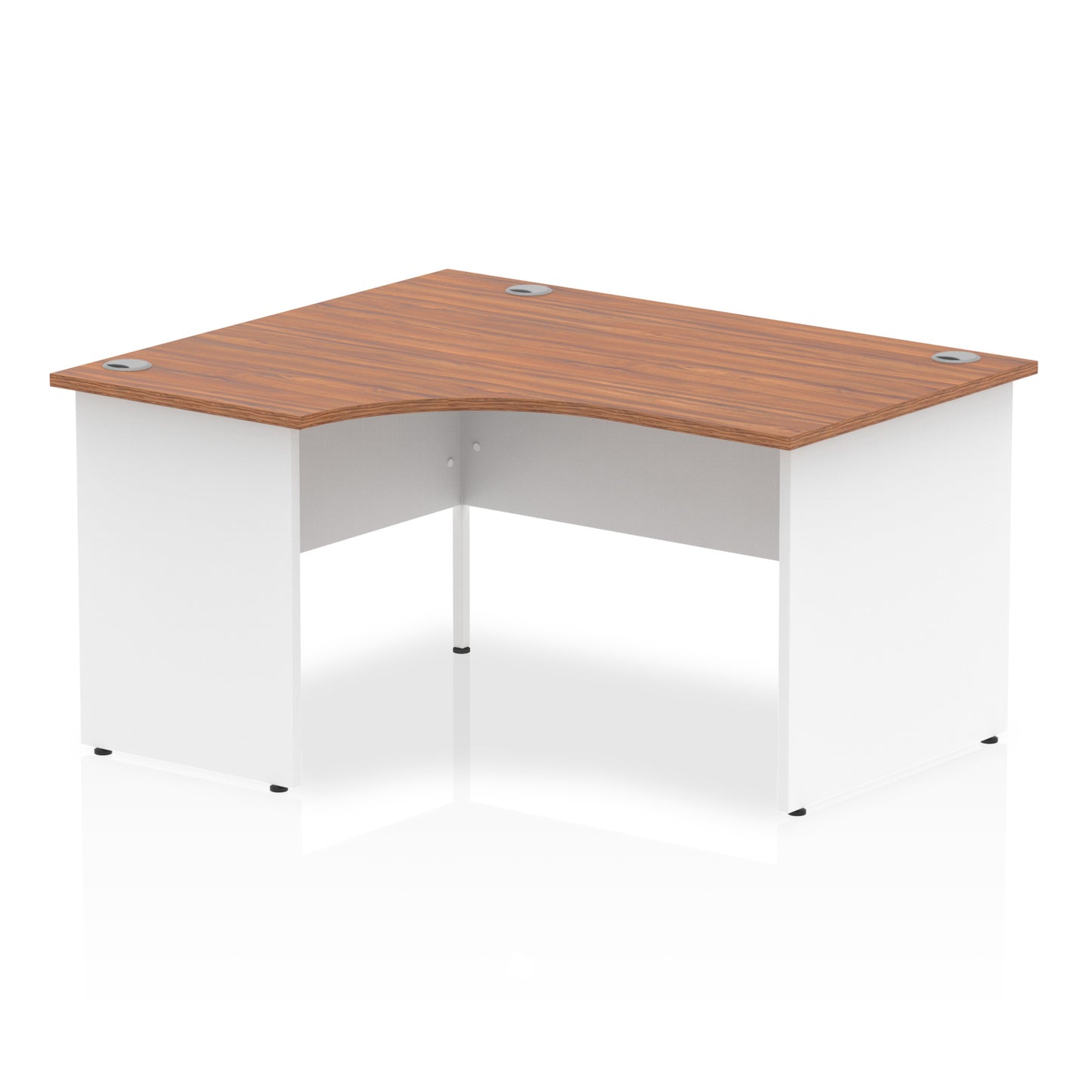 Impulse Left Hand Crescent Desk Panel End Leg - 1400mm - Multiple Colour Options