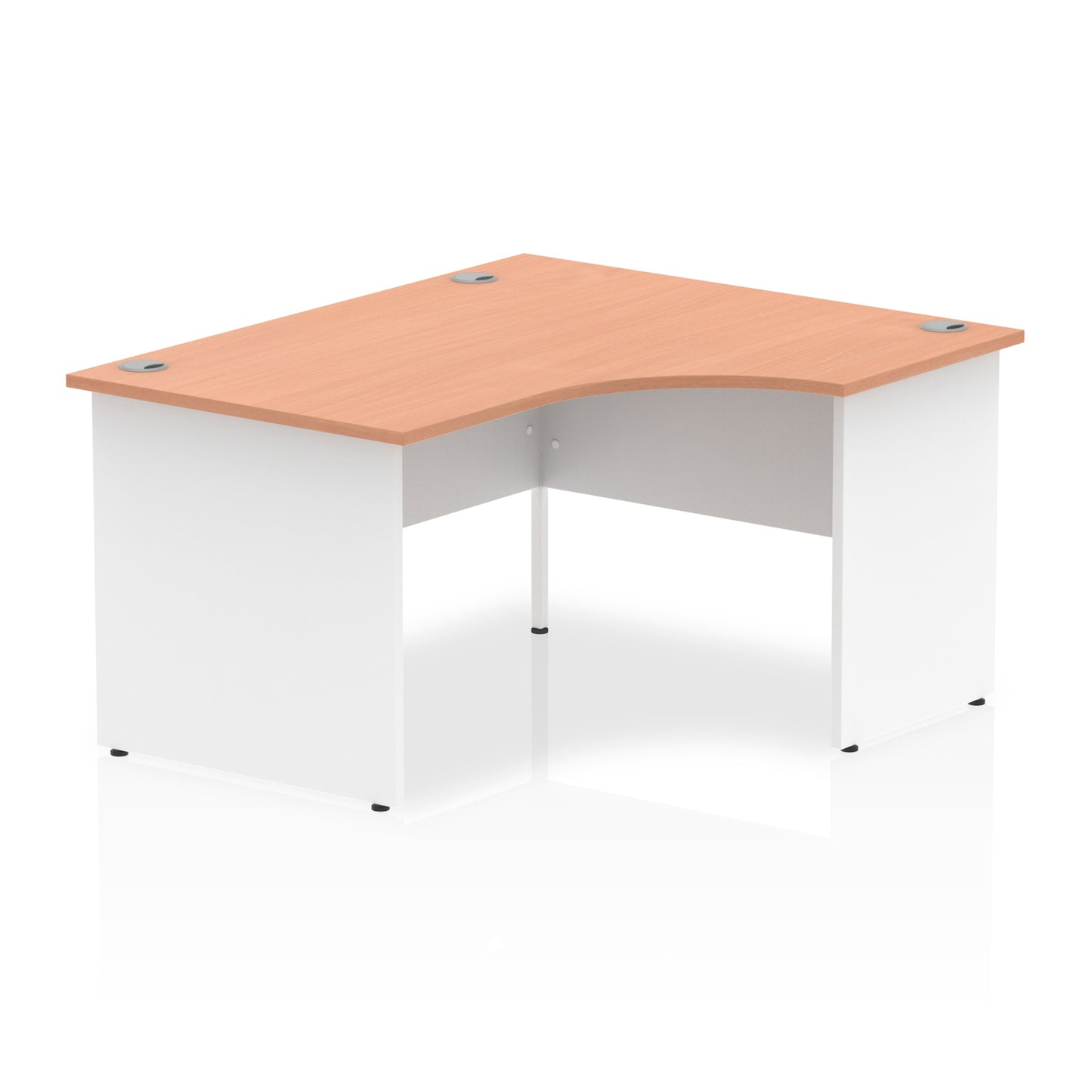 Impulse Right Hand Crescent Desk Panel End Leg - 1400mm - Multiple Colour Options