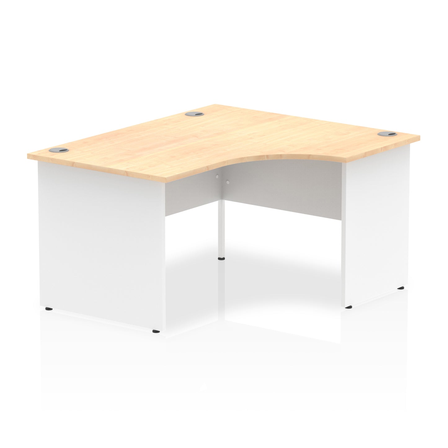 Impulse Right Hand Crescent Desk Panel End Leg - 1400mm - Multiple Colour Options
