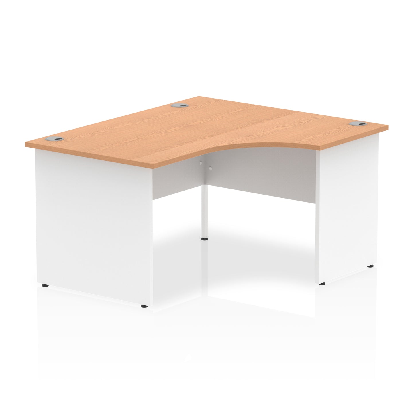 Impulse Right Hand Crescent Desk Panel End Leg - 1400mm - Multiple Colour Options