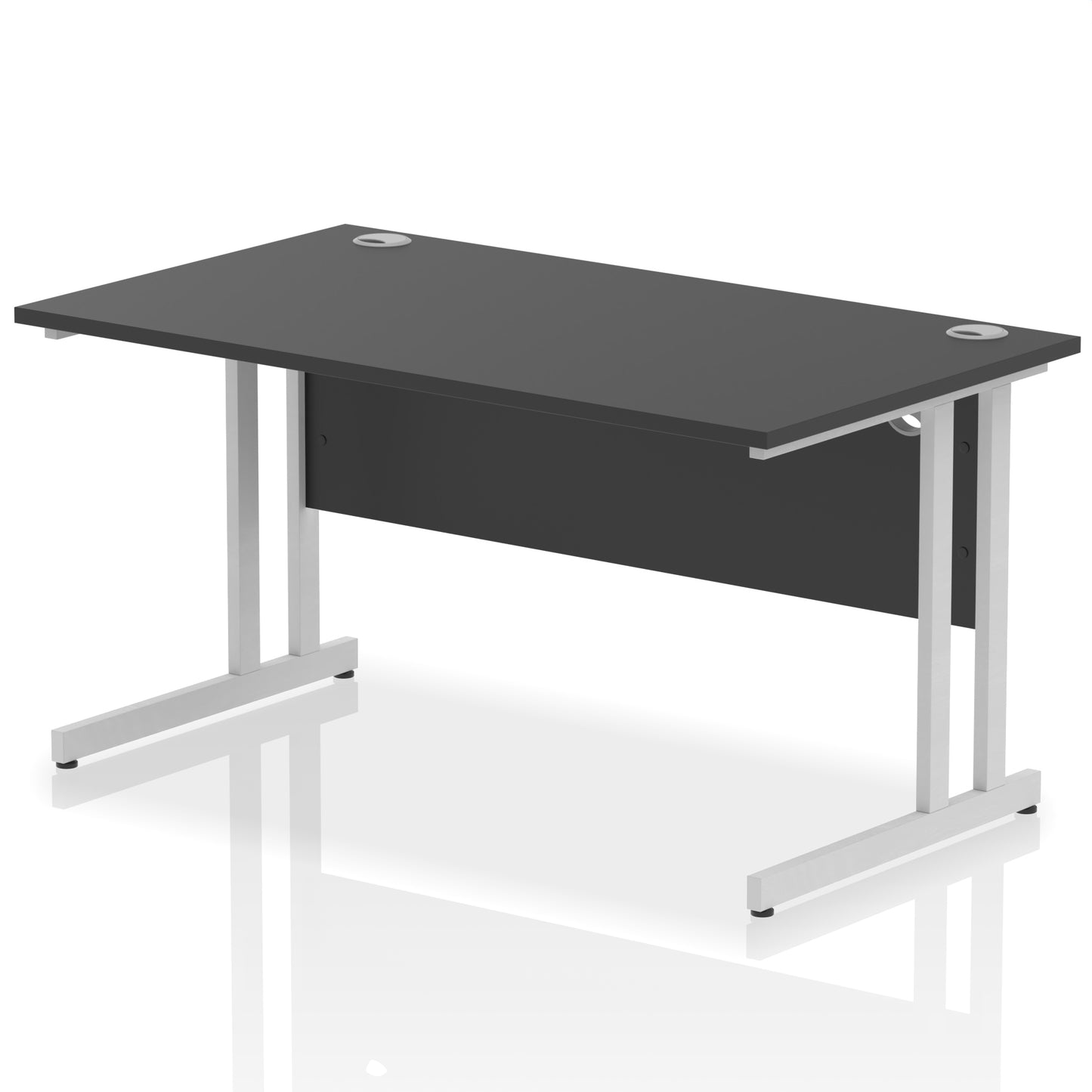 Impulse Straight Desk Cantilever Leg - 1400mm - Multiple Colour Options