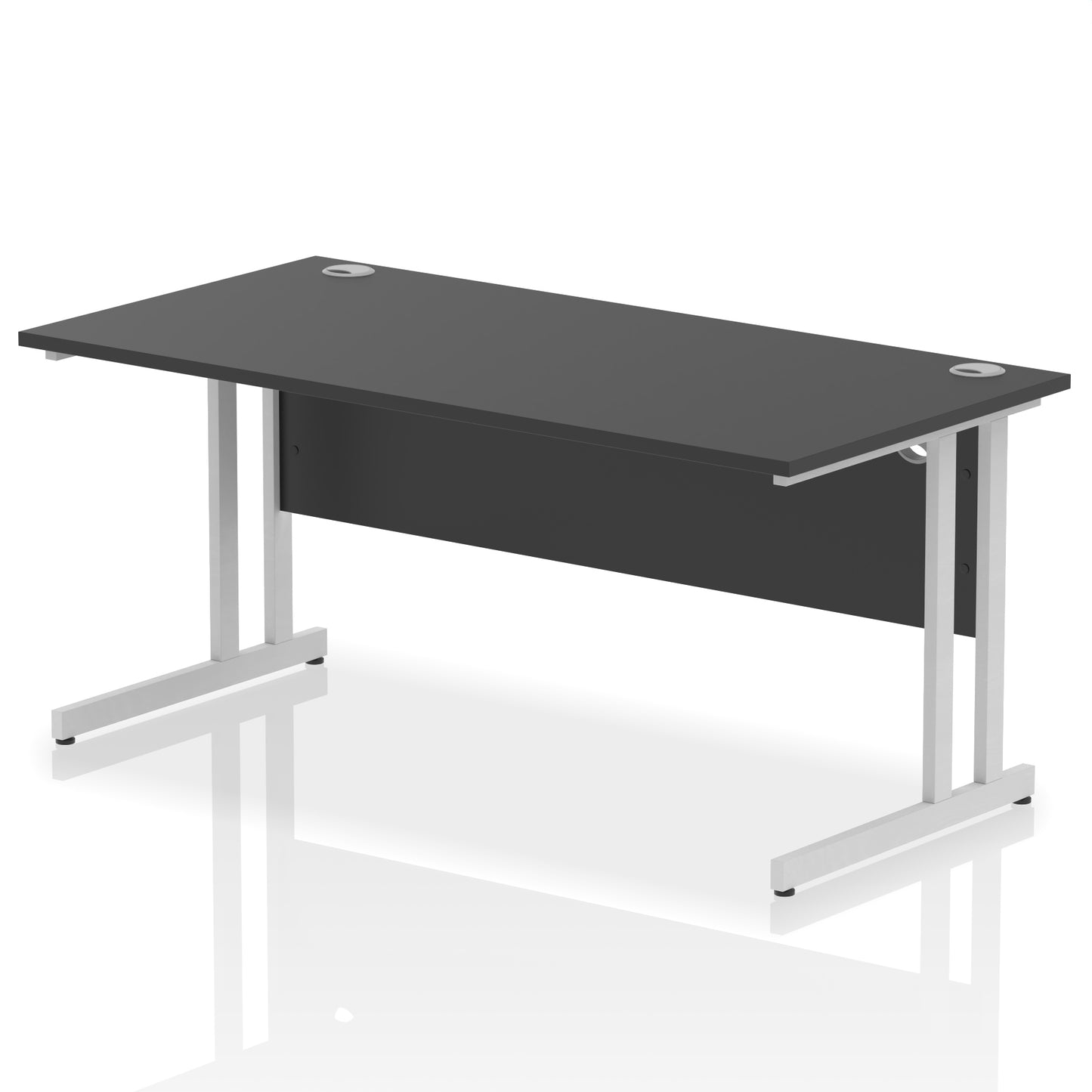 Impulse Straight Desk Cantilever Leg - 1600mm - Multiple Colour Options
