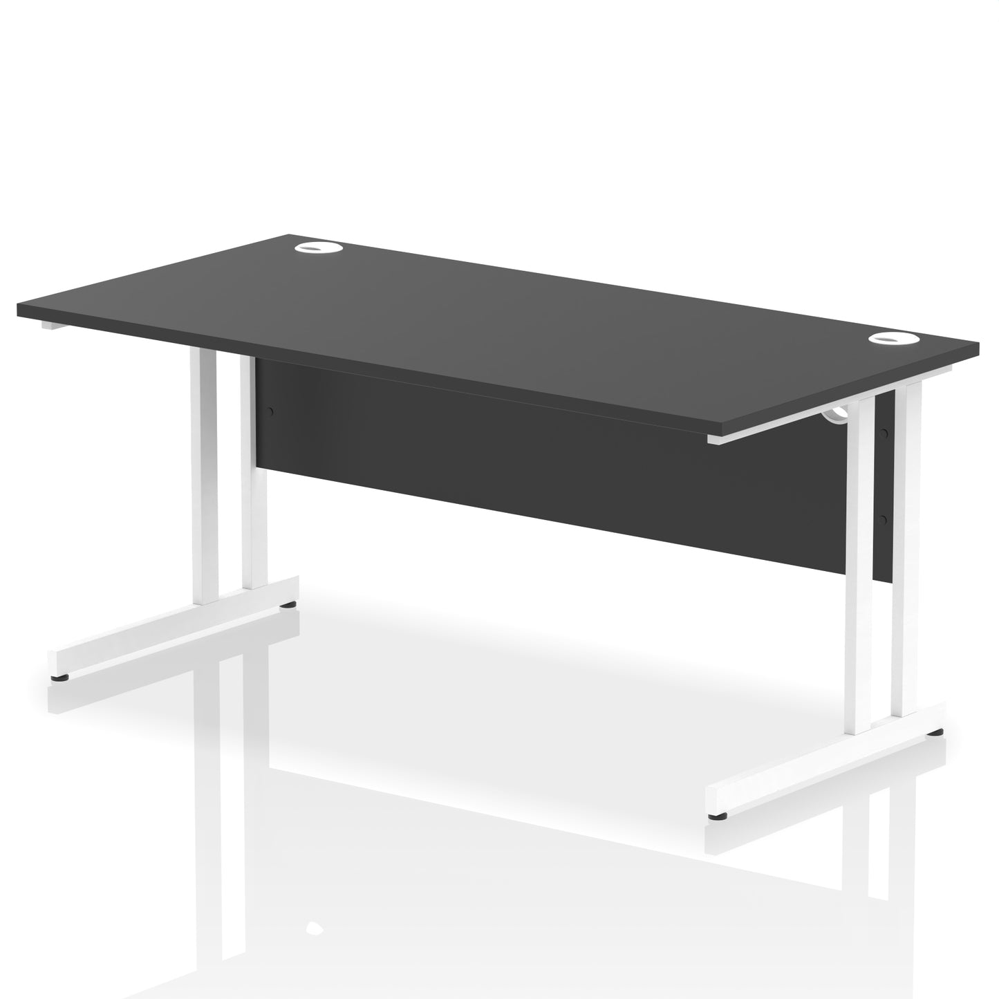 Impulse Straight Desk Cantilever Leg - 1600mm - Multiple Colour Options