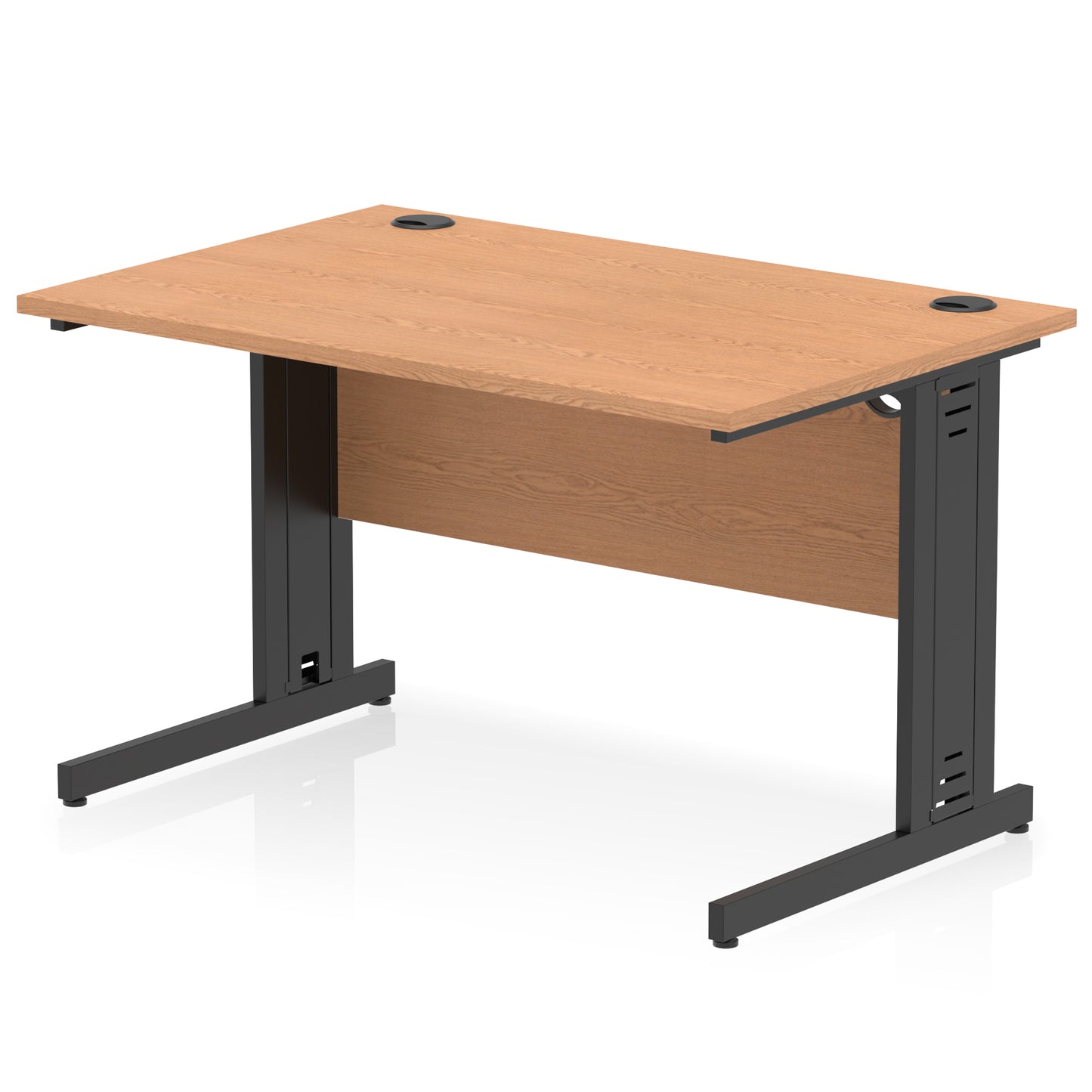 Impulse Straight Desk Cable Managed Leg - 1200mm - Multiple Colour Options