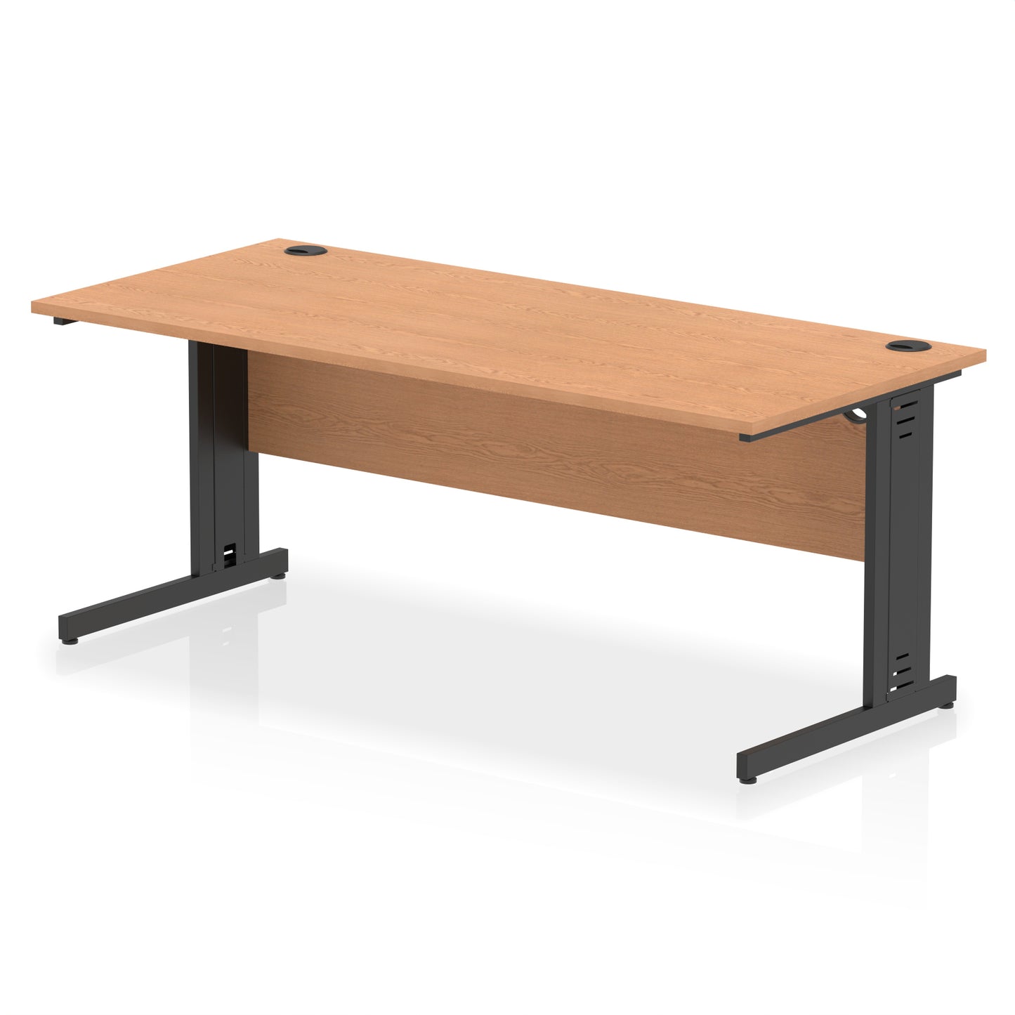 Impulse Straight Desk Cable Managed Leg - 1800mm - Multiple Colour Options