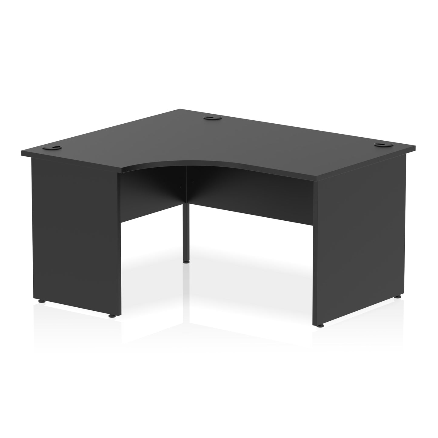 Impulse Left Hand Crescent Desk Panel End Leg - 1400mm - Multiple Colour Options
