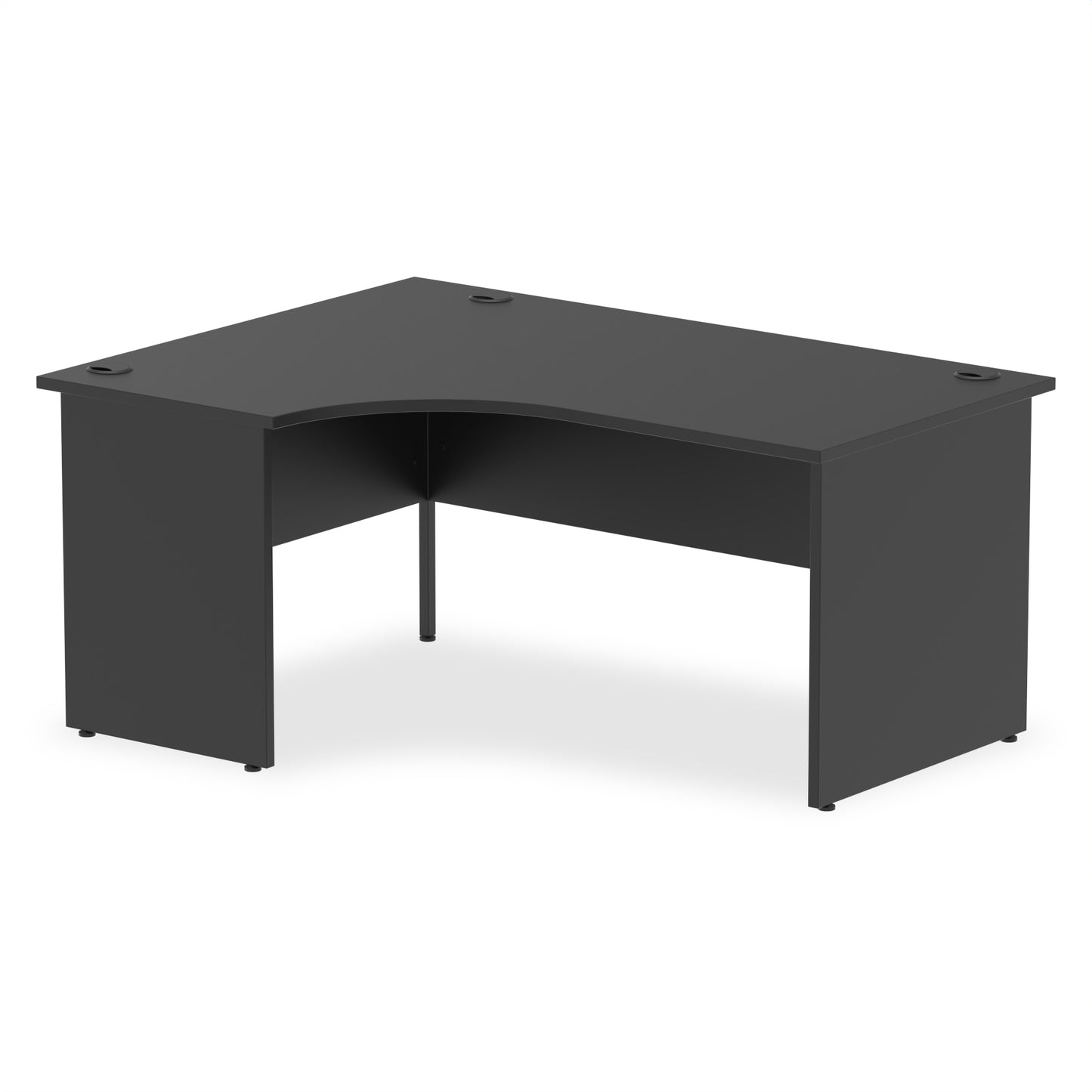 Impulse Left Hand Crescent Desk Panel End Leg - 1600mm - Multiple Colour Options