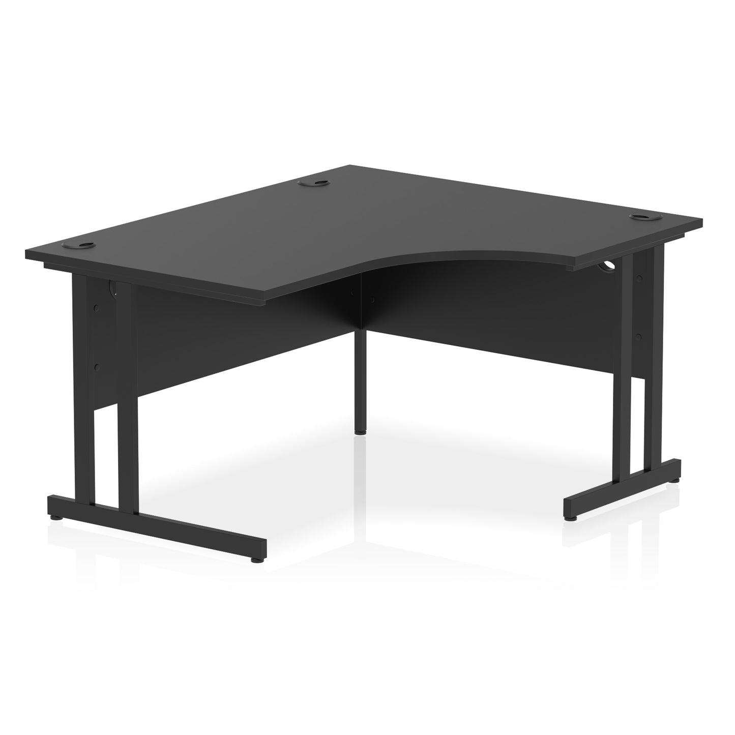 Impulse Right Hand Crescent Desk Cantilever Leg - 1400mm - Multiple Colour Options