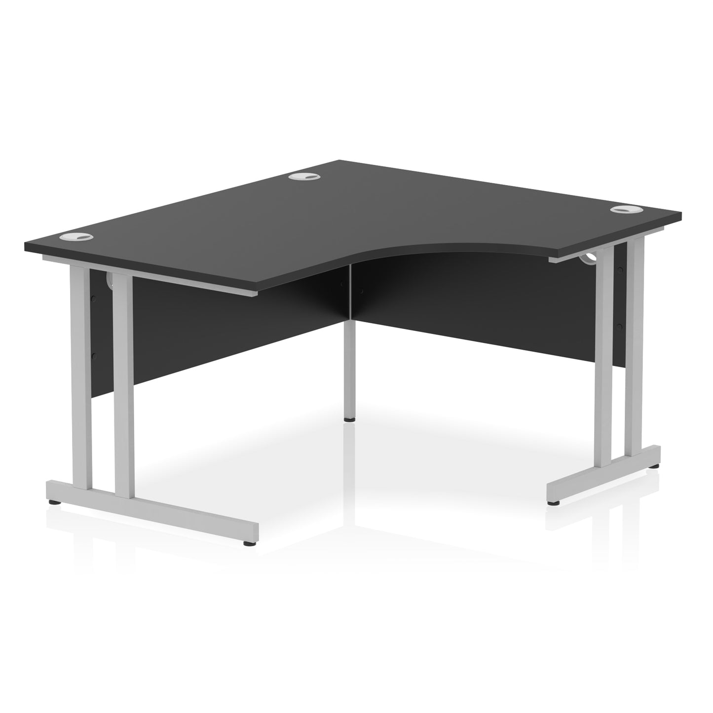 Impulse Right Hand Crescent Desk Cantilever Leg - 1400mm - Multiple Colour Options
