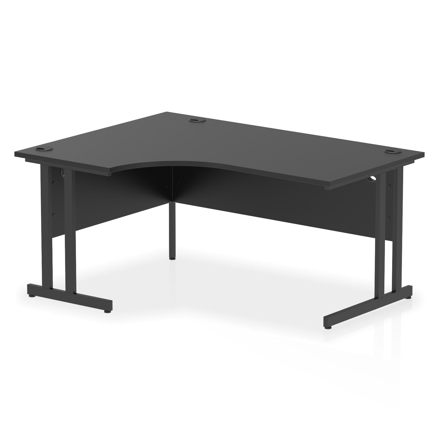Impulse Right Hand Crescent Desk Cantilever Leg - 1600mm - Multiple Colour Options