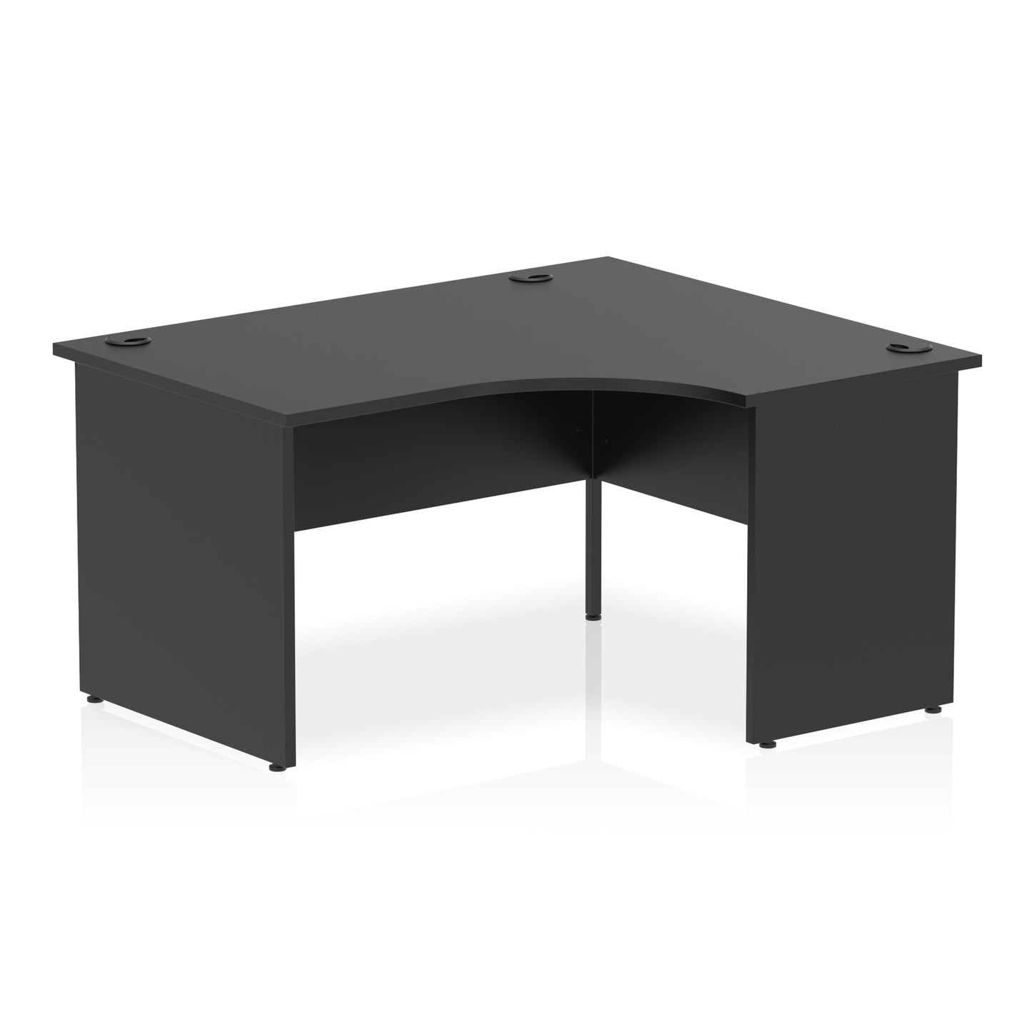 Impulse Right Hand Crescent Desk Panel End Leg - 1400mm - Multiple Colour Options