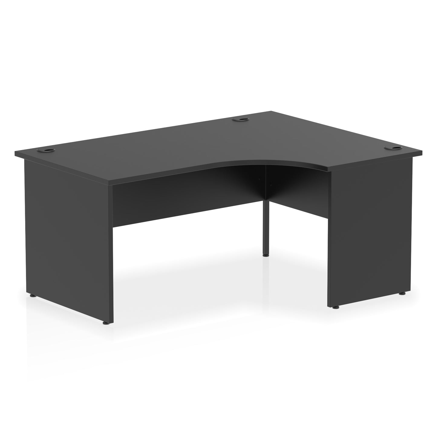 Impulse Right Hand Crescent Desk Panel End Leg - 1600mm - Multiple Colour Options