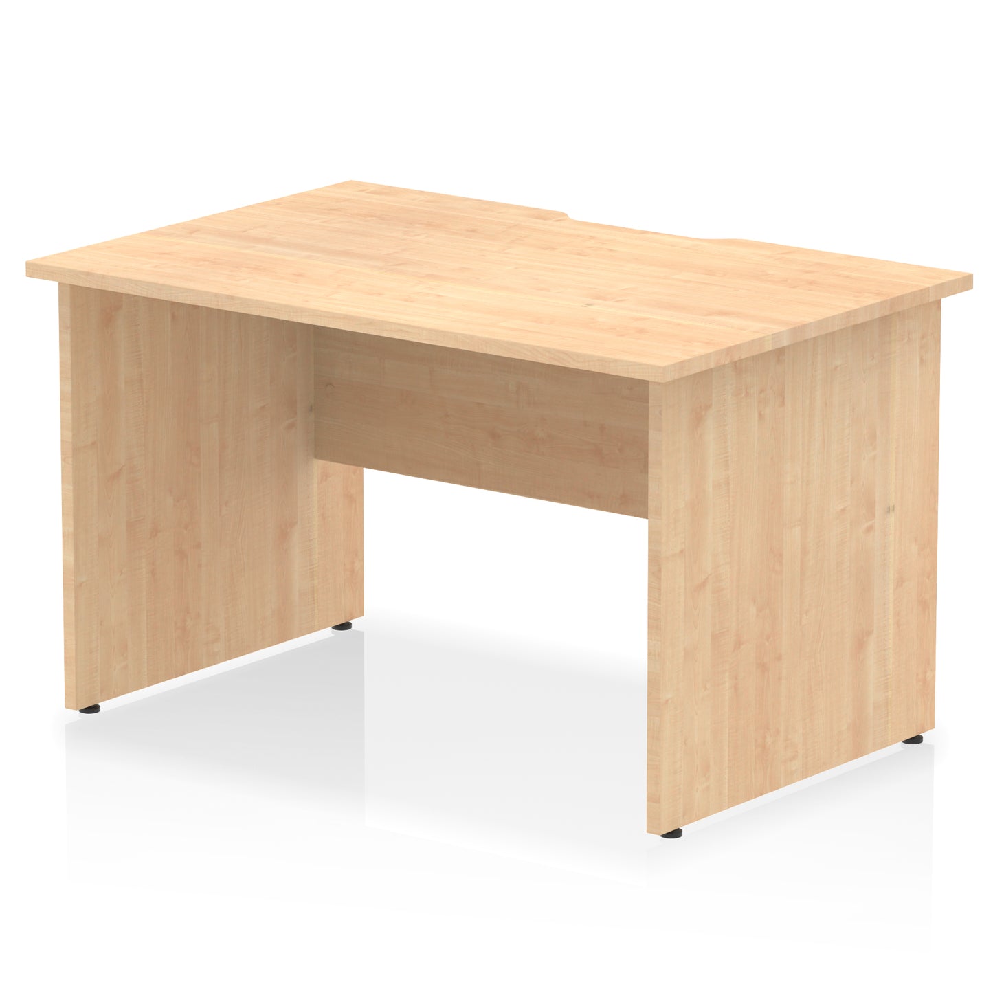 Impulse Scalloped Edge Straight Desk Panel End Leg - 1200mm - Multiple Colour Options