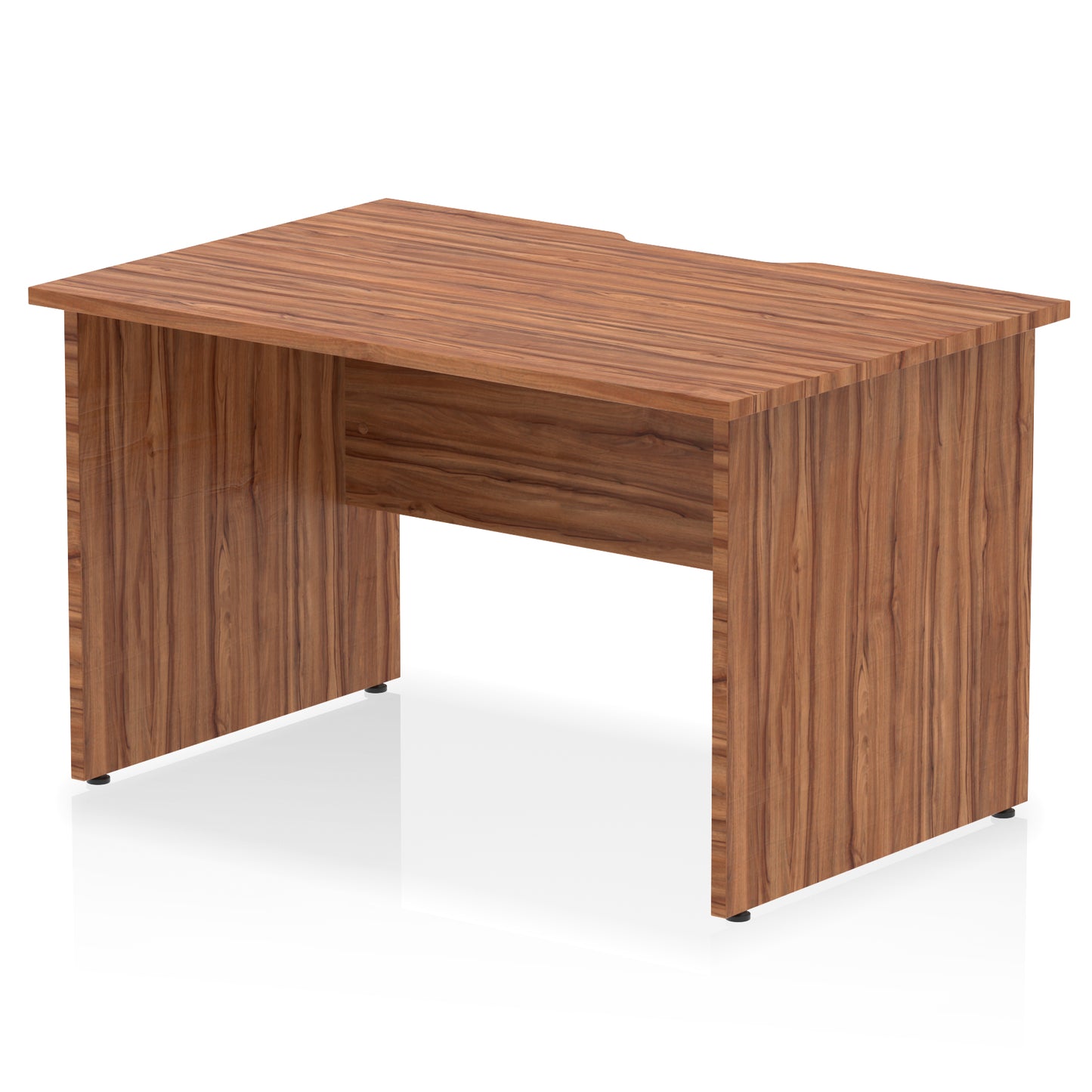 Impulse Scalloped Edge Straight Desk Panel End Leg - 1200mm - Multiple Colour Options